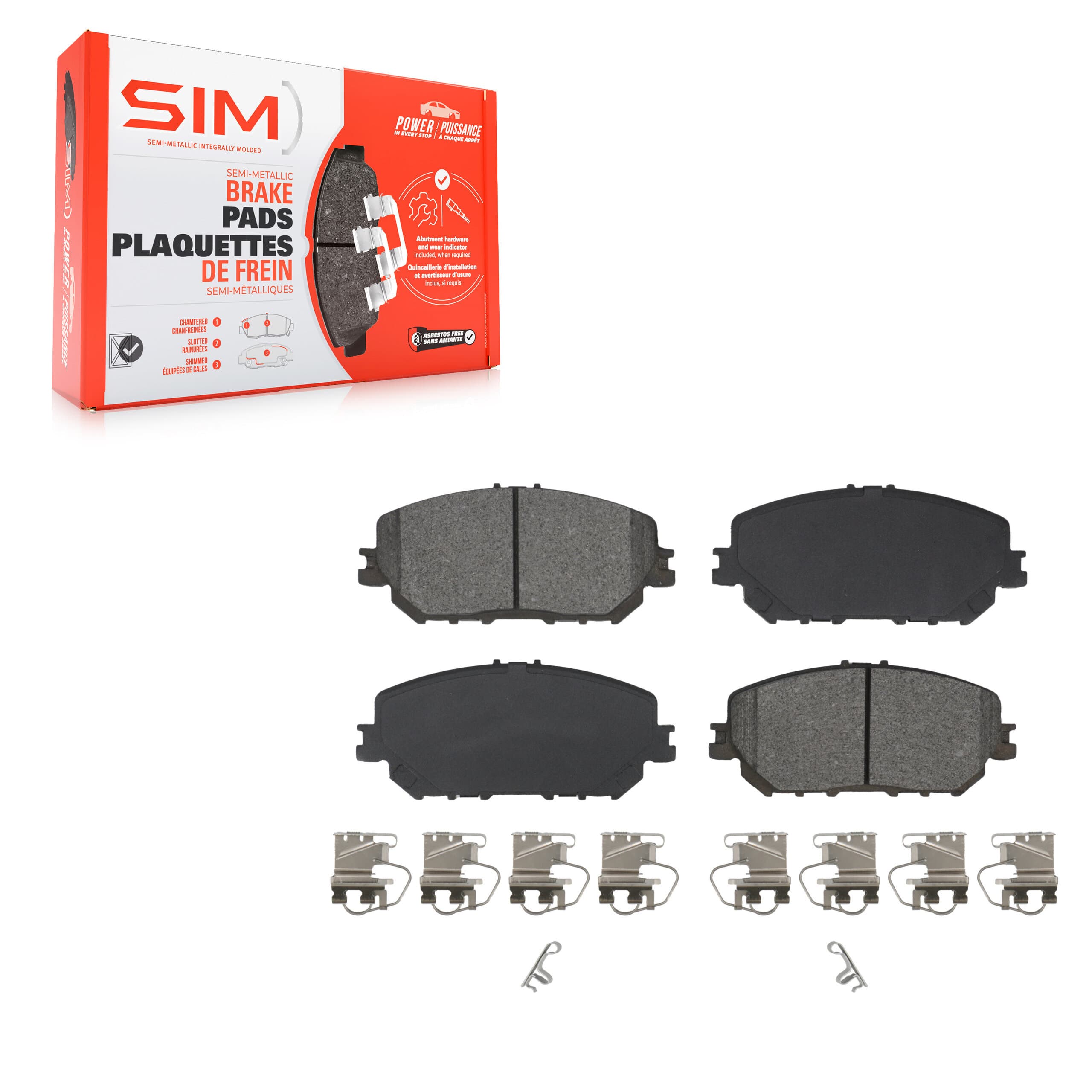 SIM - SIM-2375 - Front Disc Brake Pad image 1