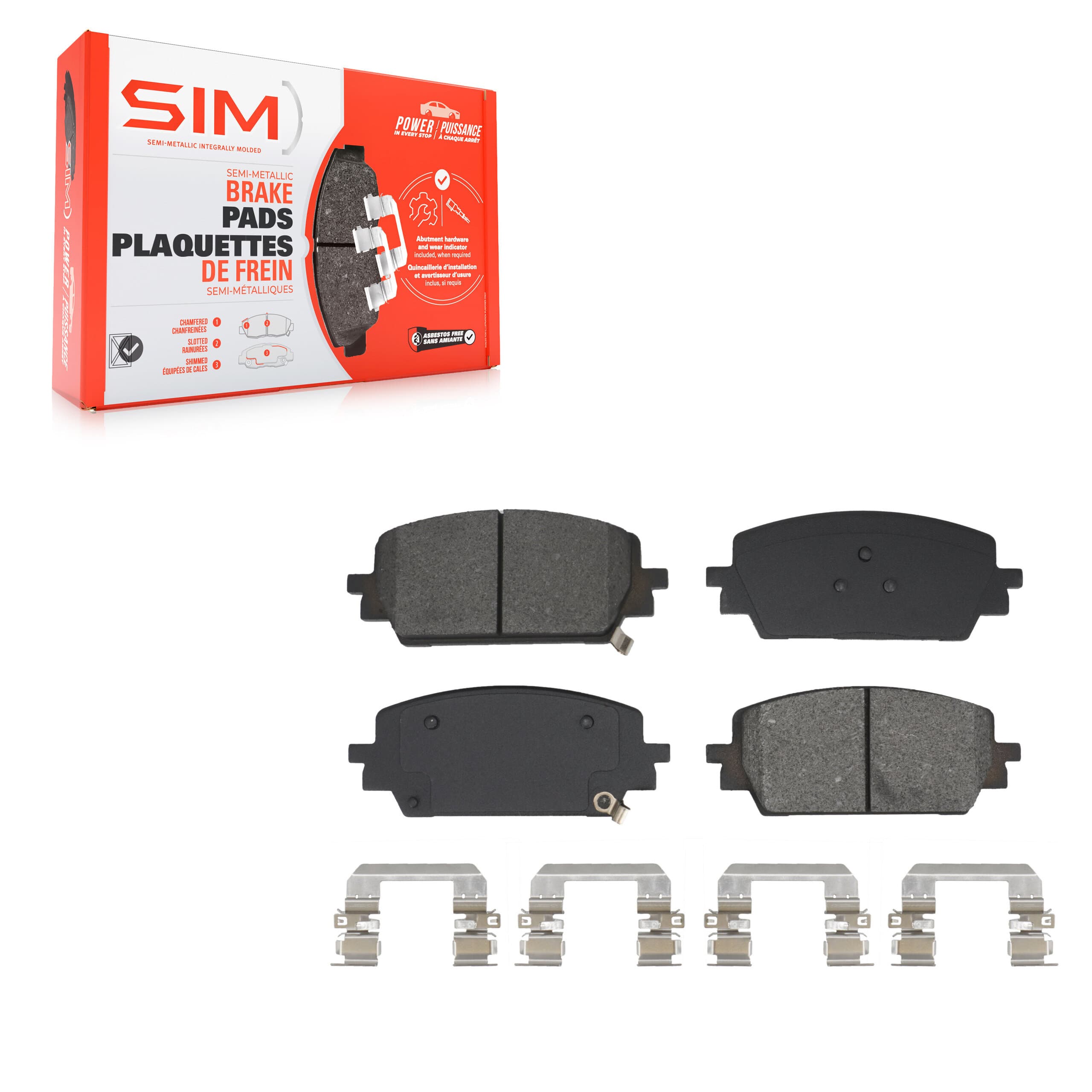 SIM - SIM-2380 - Front Disc Brake Pad image 1