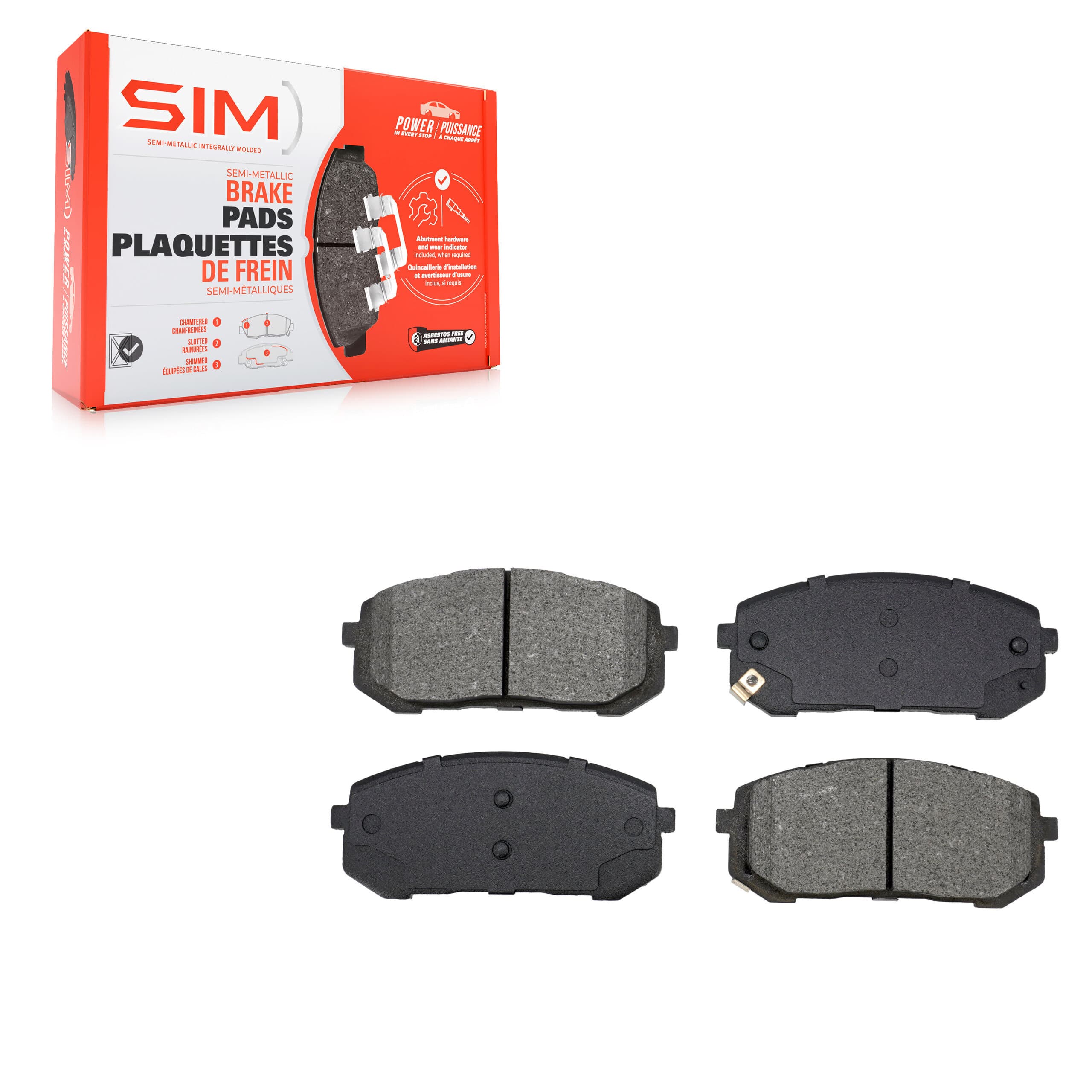 SIM - SIM-2400 - Front Disc Brake Pad image 1