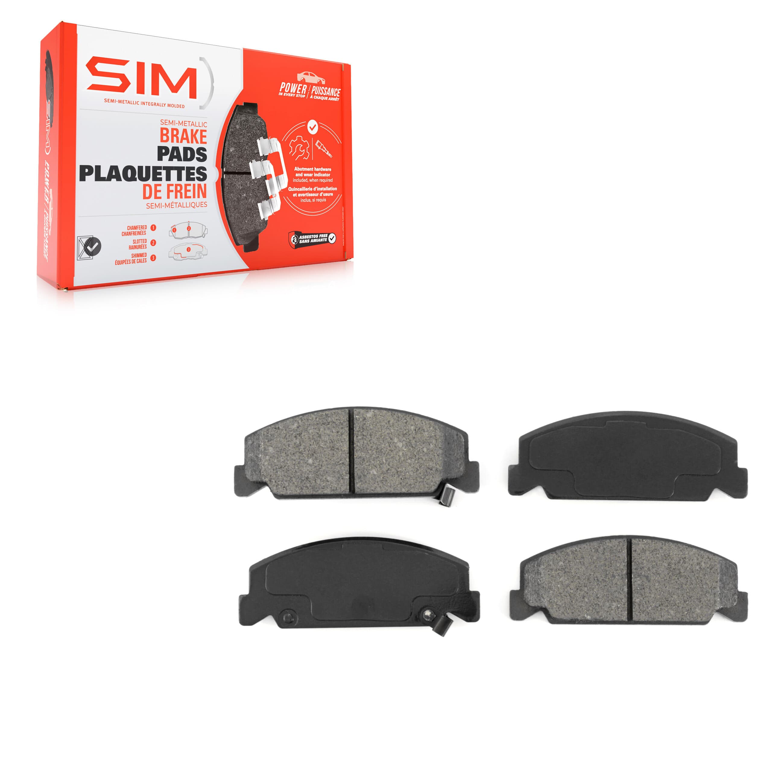 SIM - SIM-273 - Front Disc Brake Pad image 1