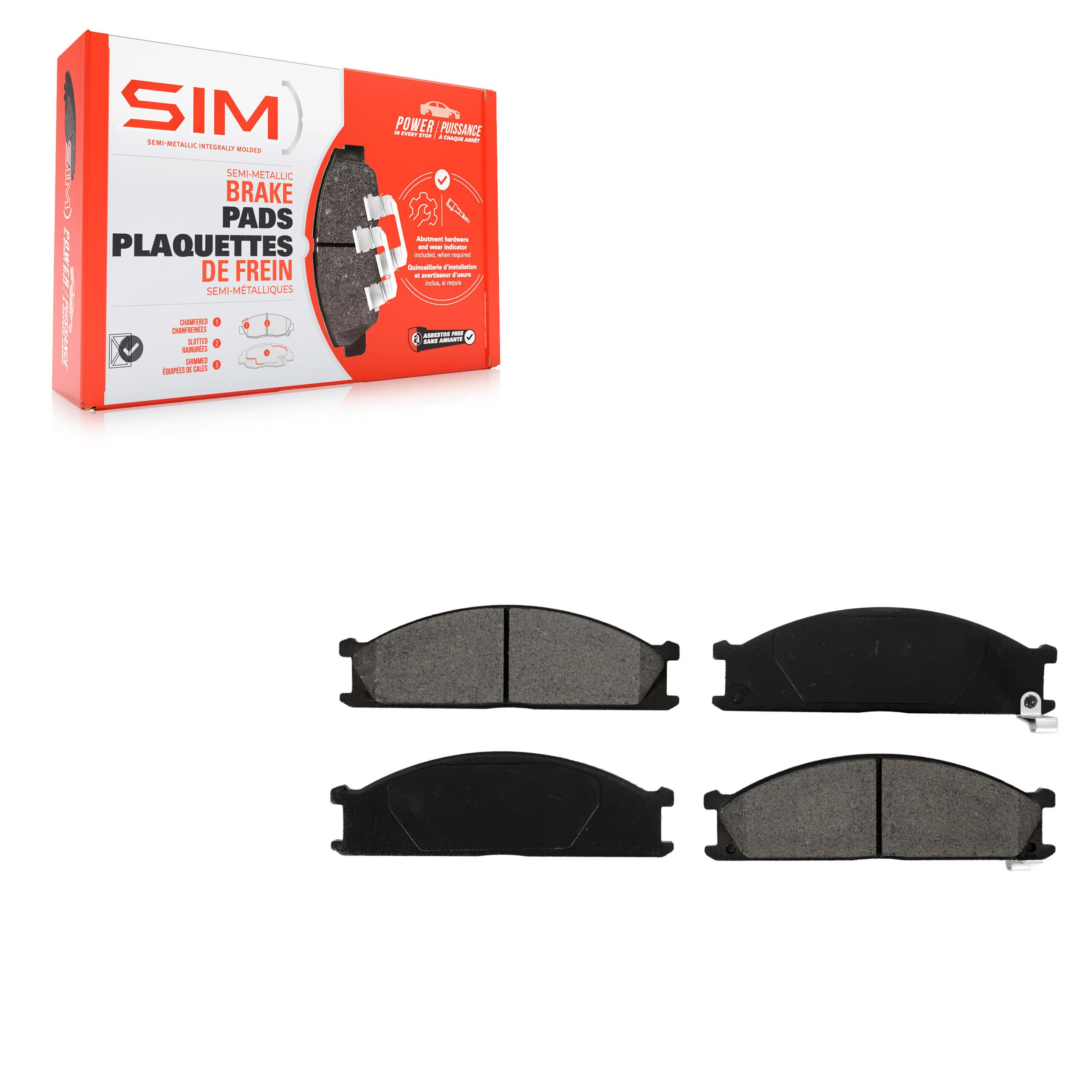 SIM - SIM-333 - Front Disc Brake Pad image 1