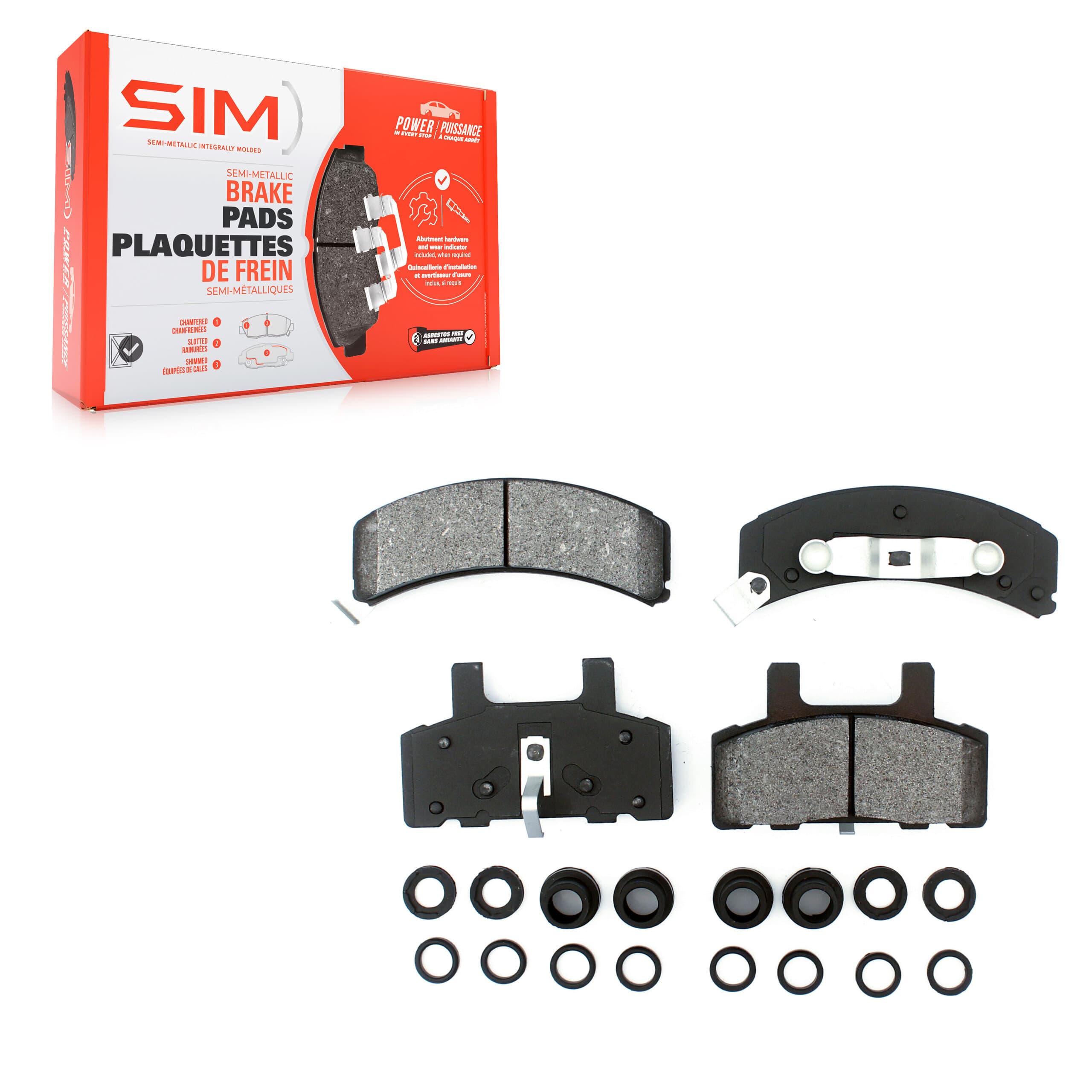 SIM - SIM-369 - Front Disc Brake Pad image 1