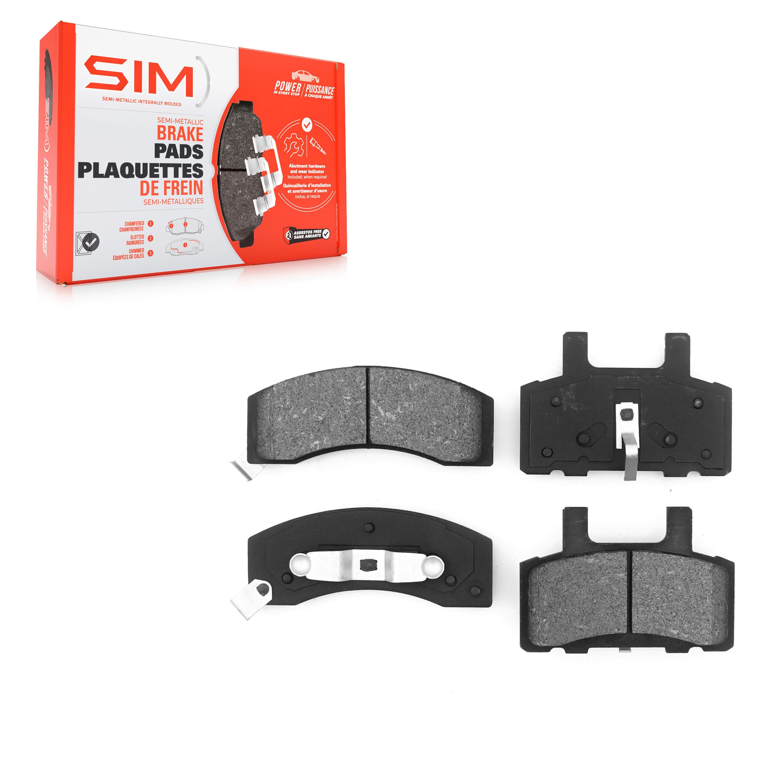 SIM - SIM-370 - Front Disc Brake Pad image 1