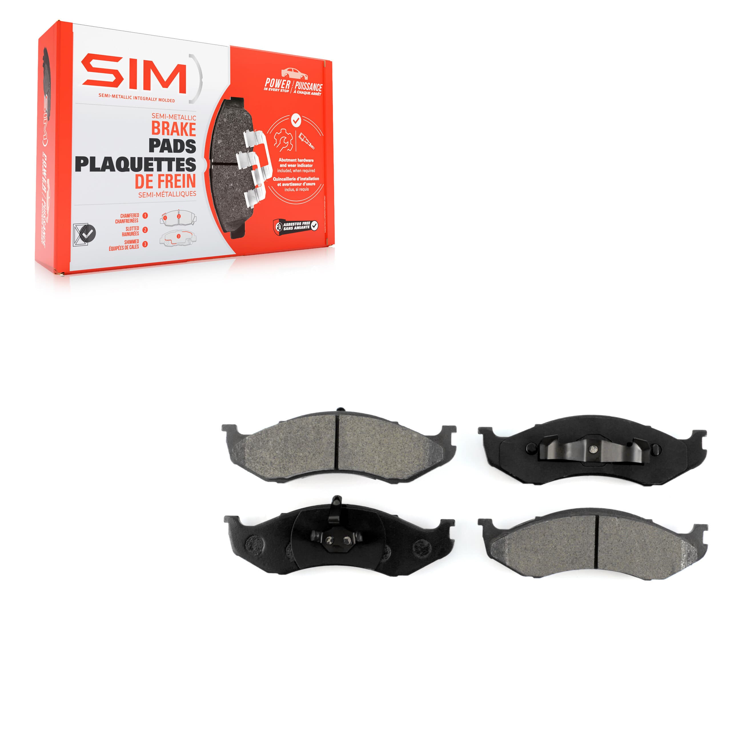 SIM - SIM-477 - Front Disc Brake Pad image 1