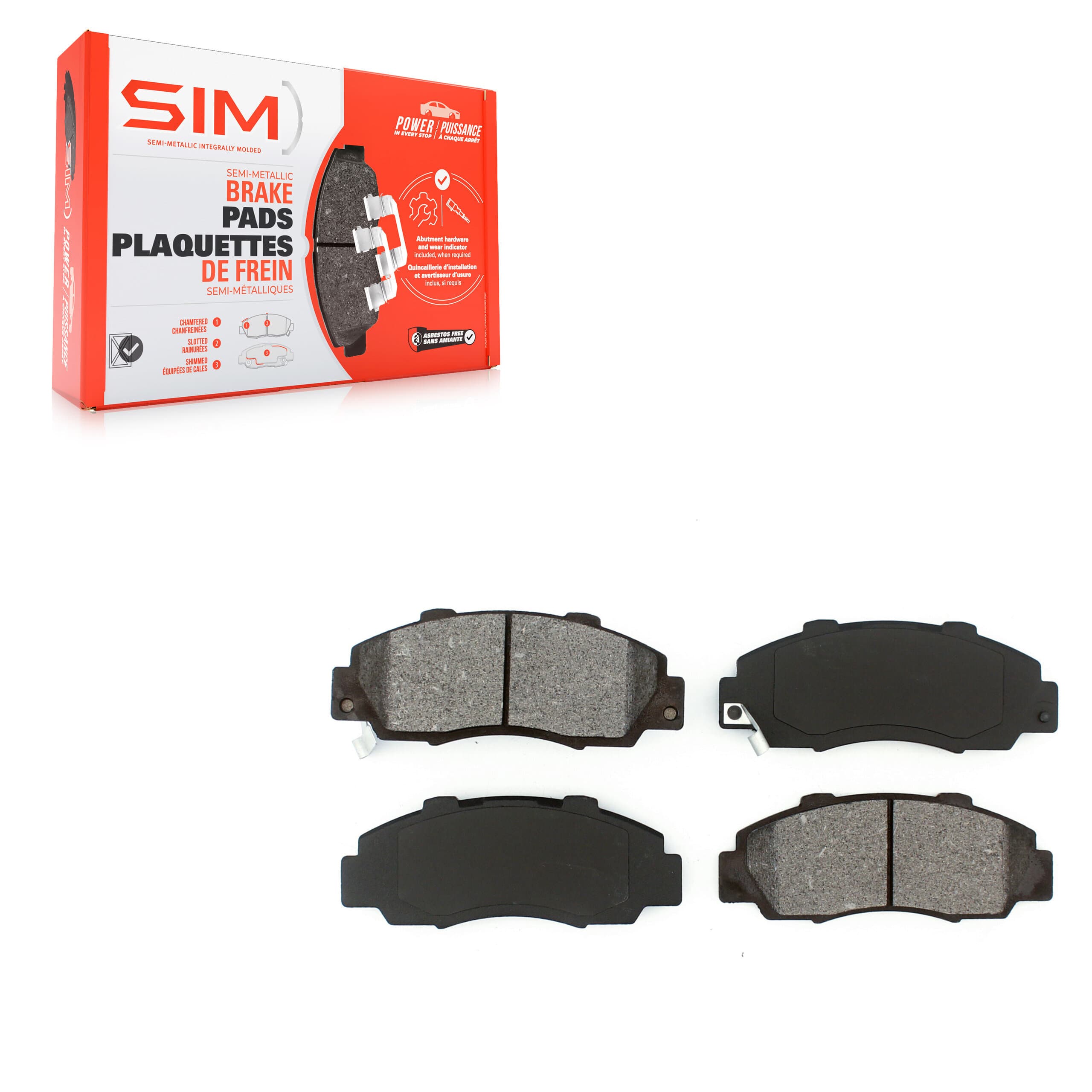 SIM - SIM-503 - Front Disc Brake Pad image 1