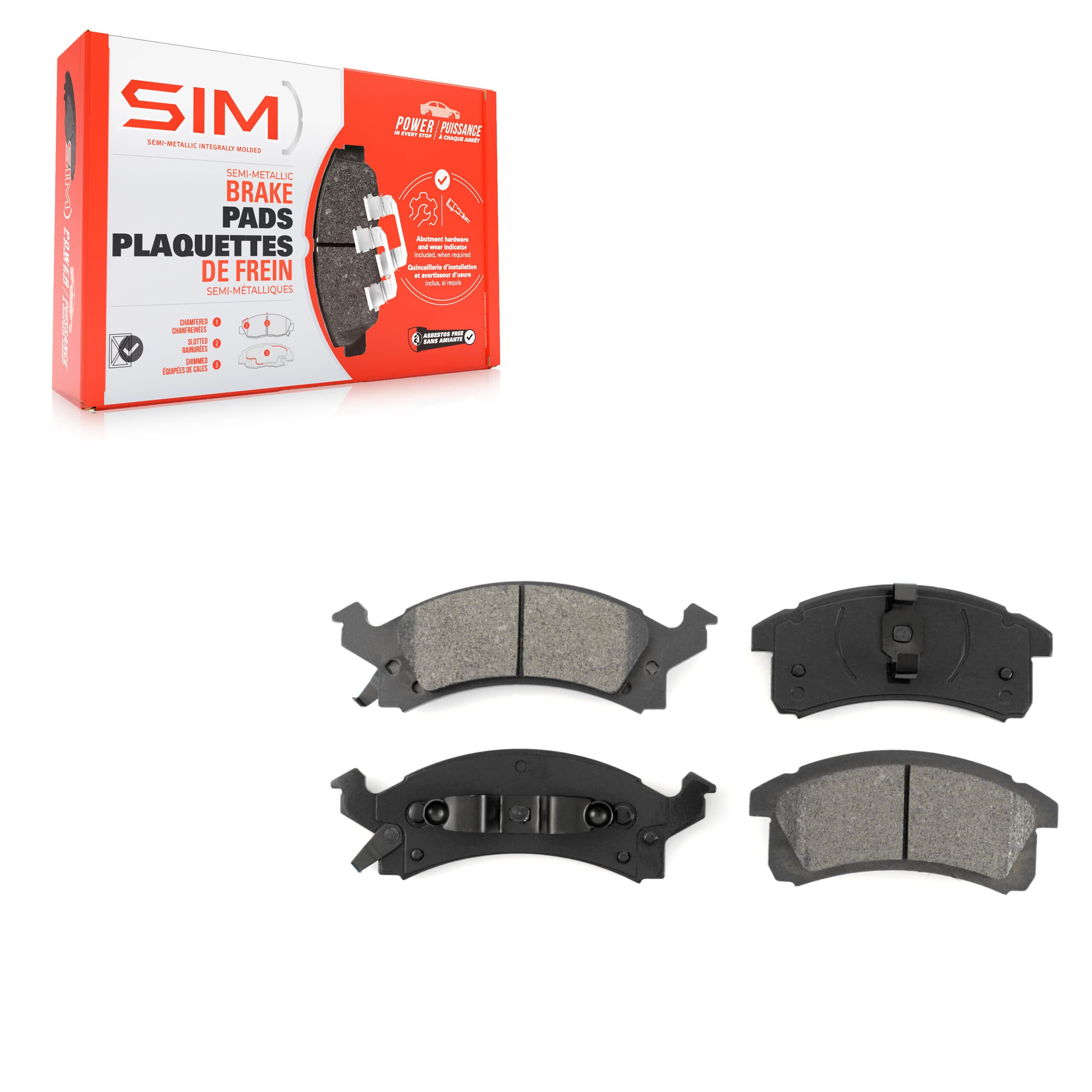 SIM - SIM-506 - Front Disc Brake Pad image 1