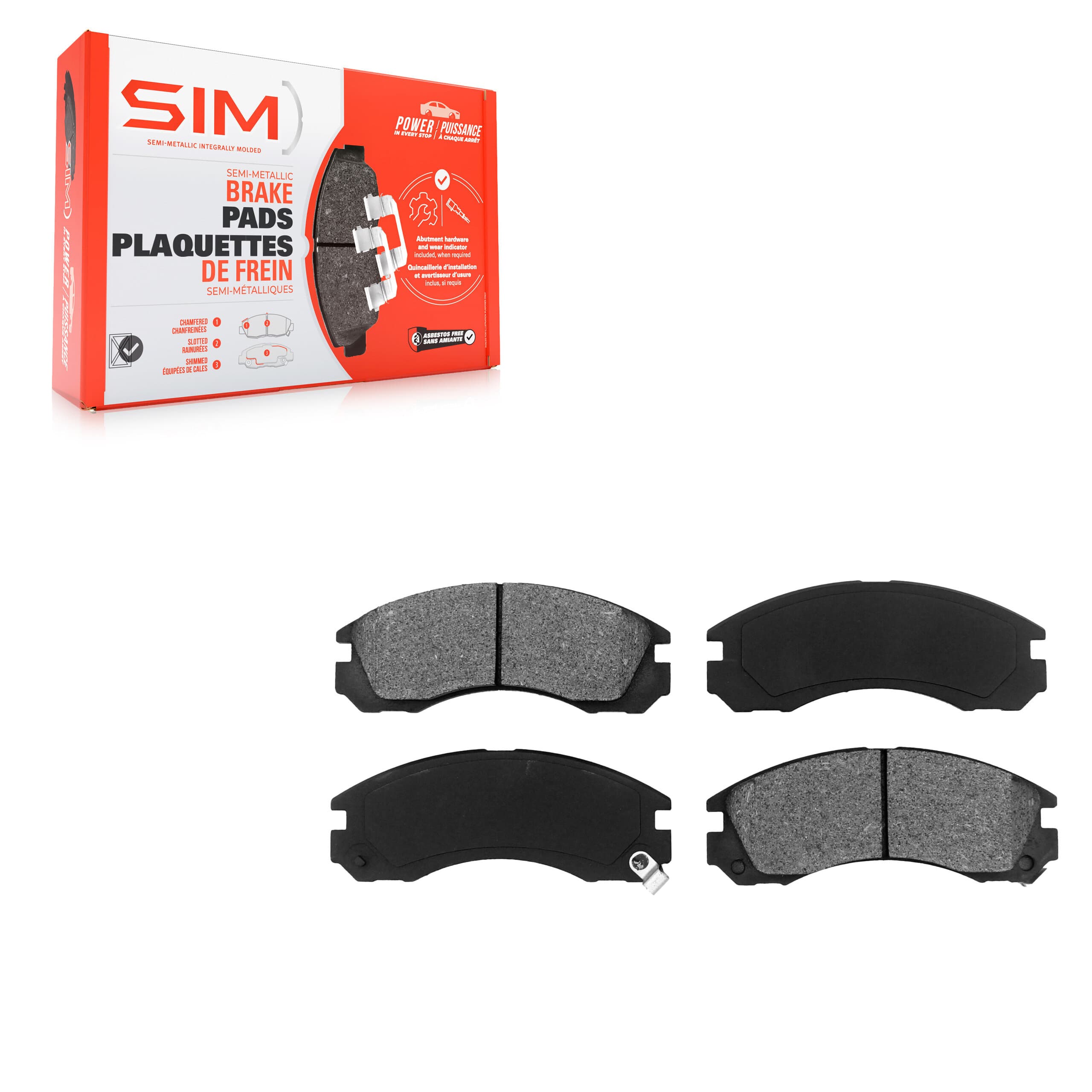 SIM - SIM-530 - Front Disc Brake Pad image 1