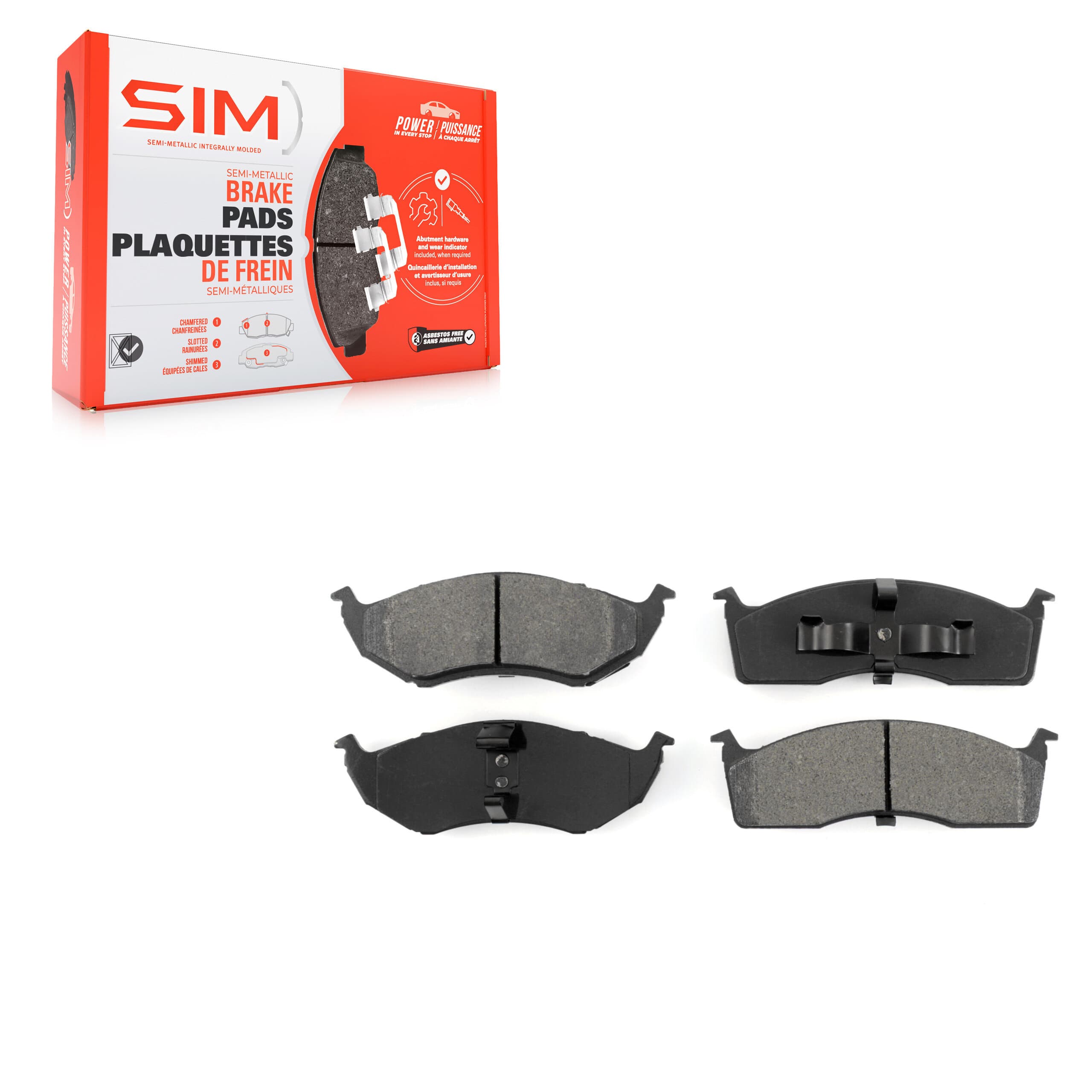 SIM - SIM-591 - Front Disc Brake Pad image 1