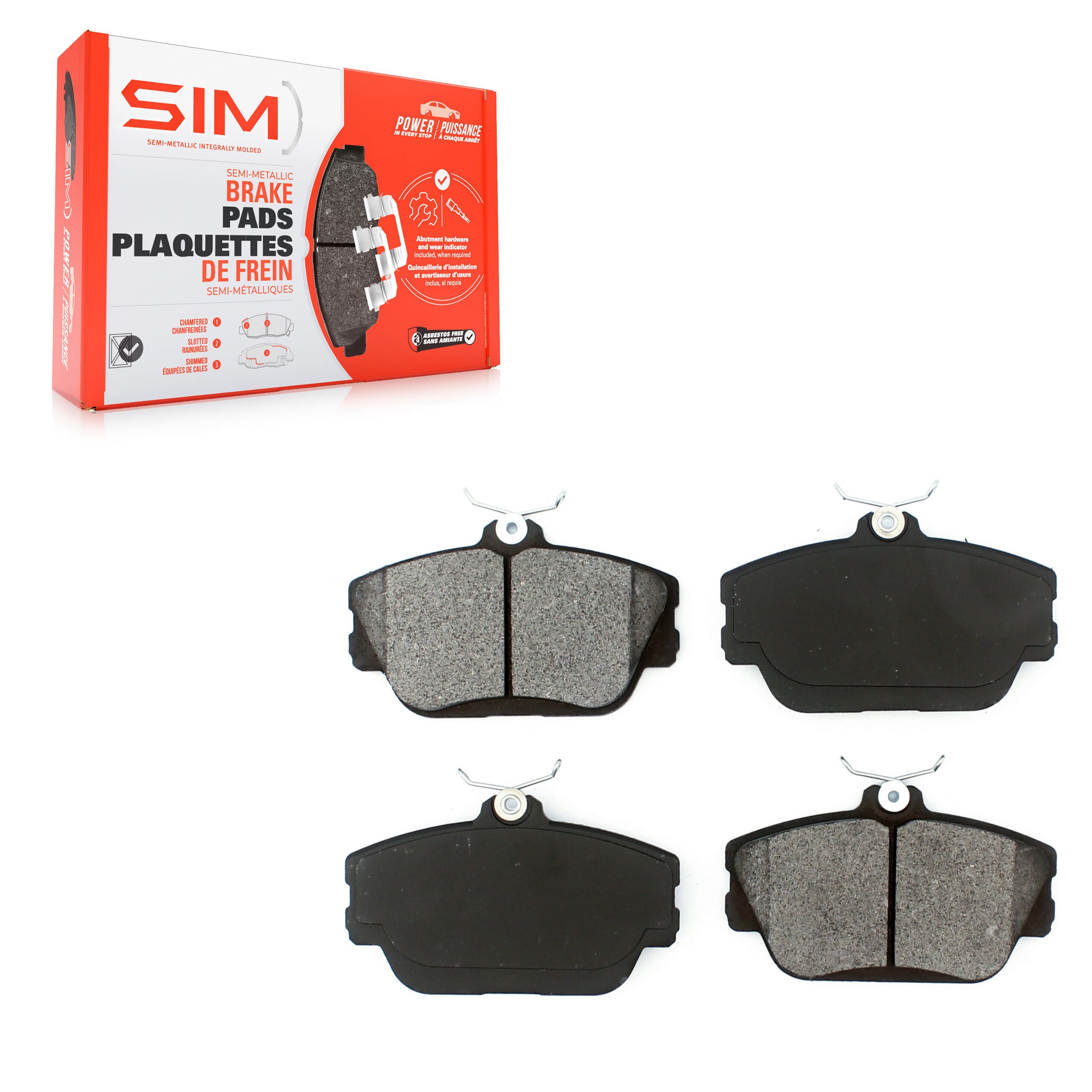 SIM - SIM-598 - Front Disc Brake Pad image 1