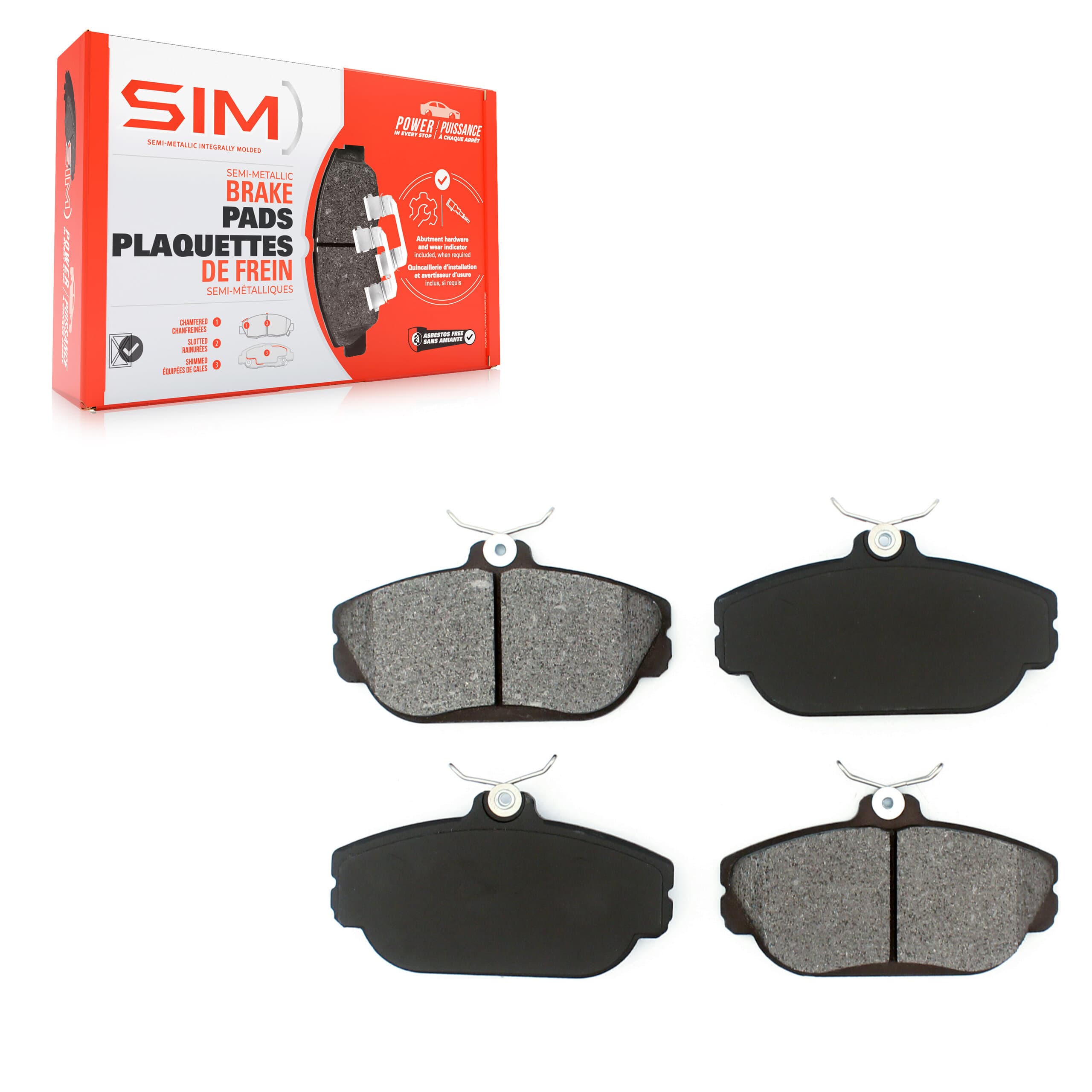 SIM - SIM-601 - Front Disc Brake Pad image 1