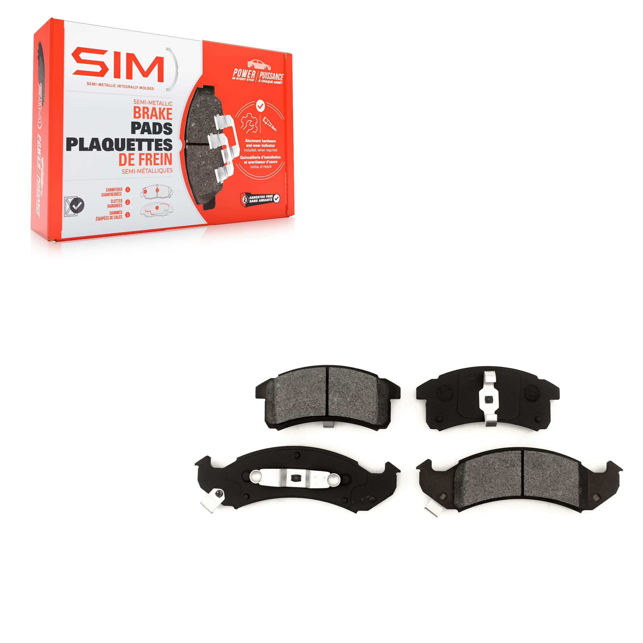 SIM - SIM-623 - Front Disc Brake Pad image 1
