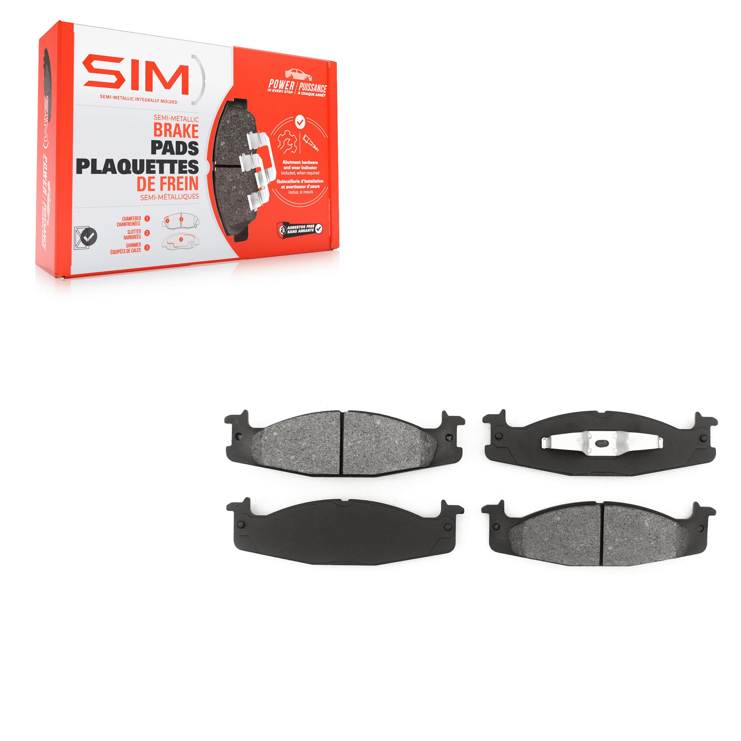 SIM - SIM-632 - Front Disc Brake Pad image 1
