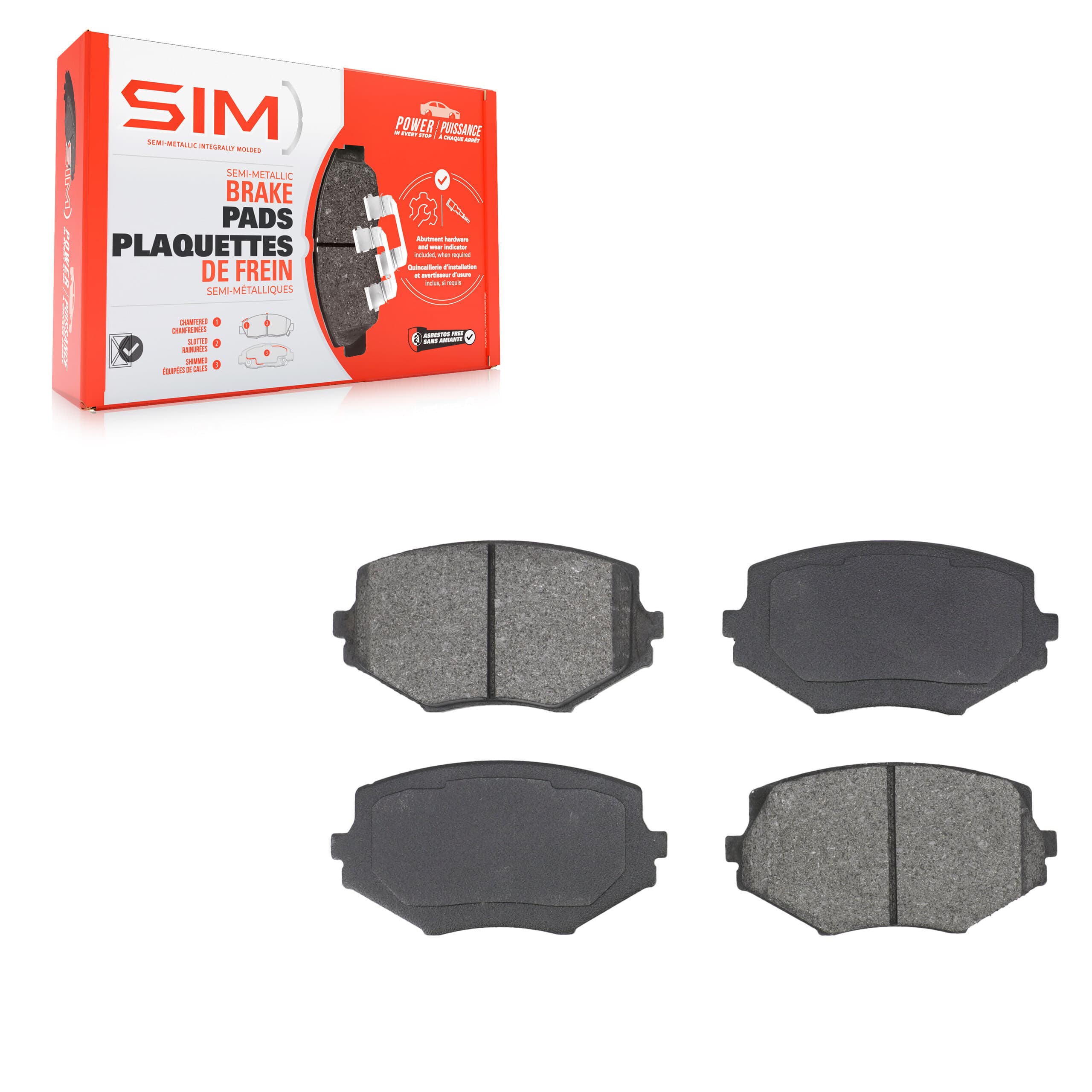 SIM - SIM-635 - Front Disc Brake Pad image 1