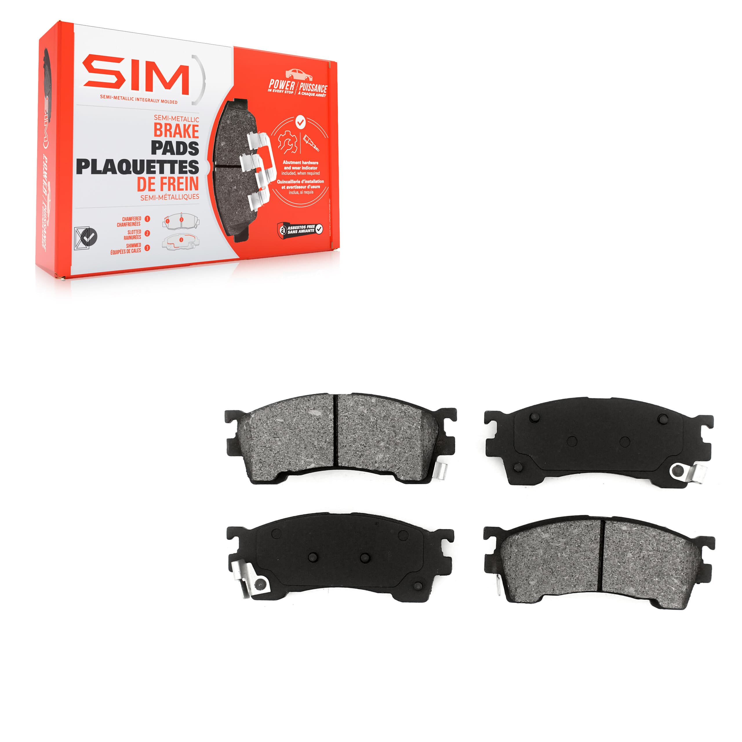 SIM - SIM-637 - Front Disc Brake Pad image 1
