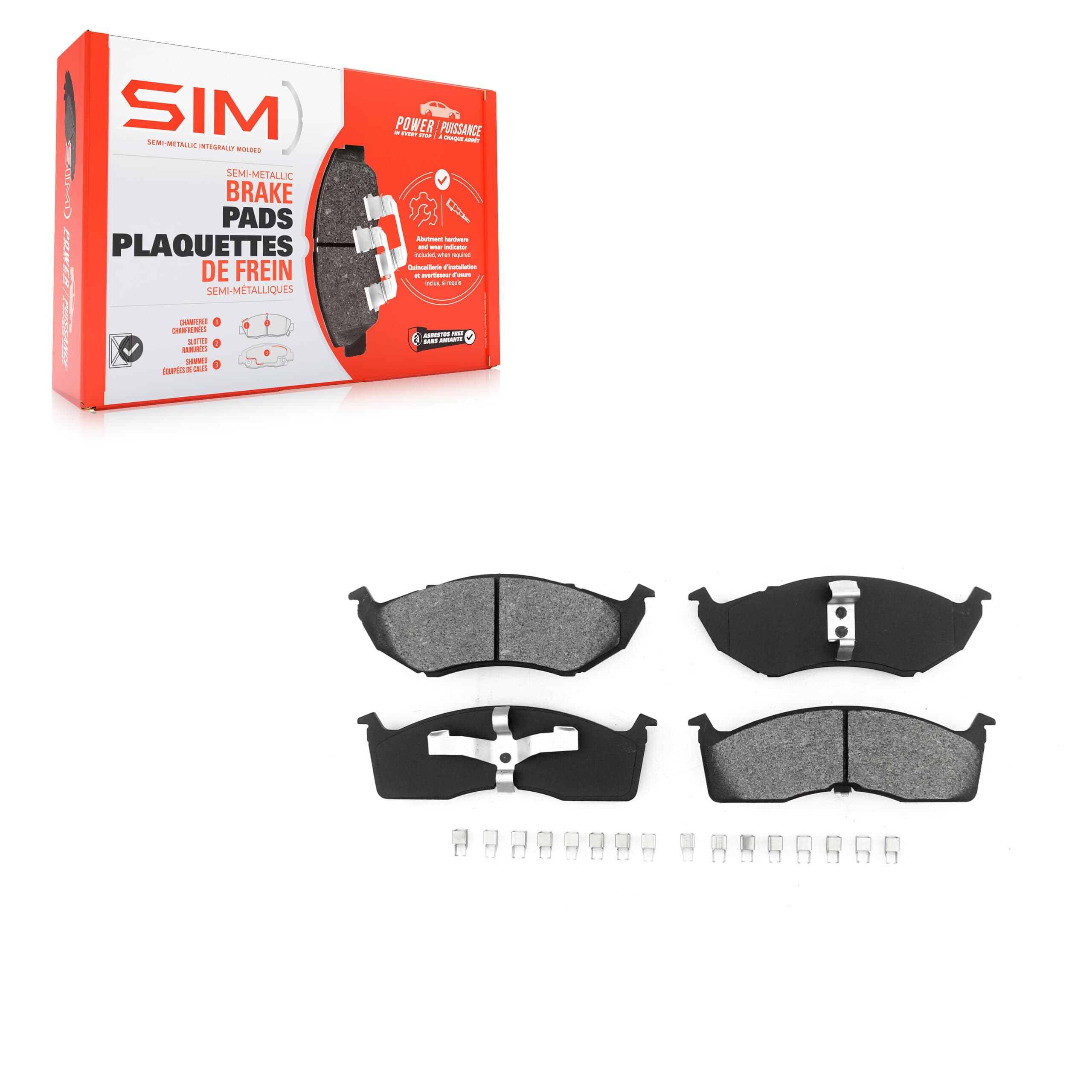 SIM - SIM-642 - Front Disc Brake Pad image 1