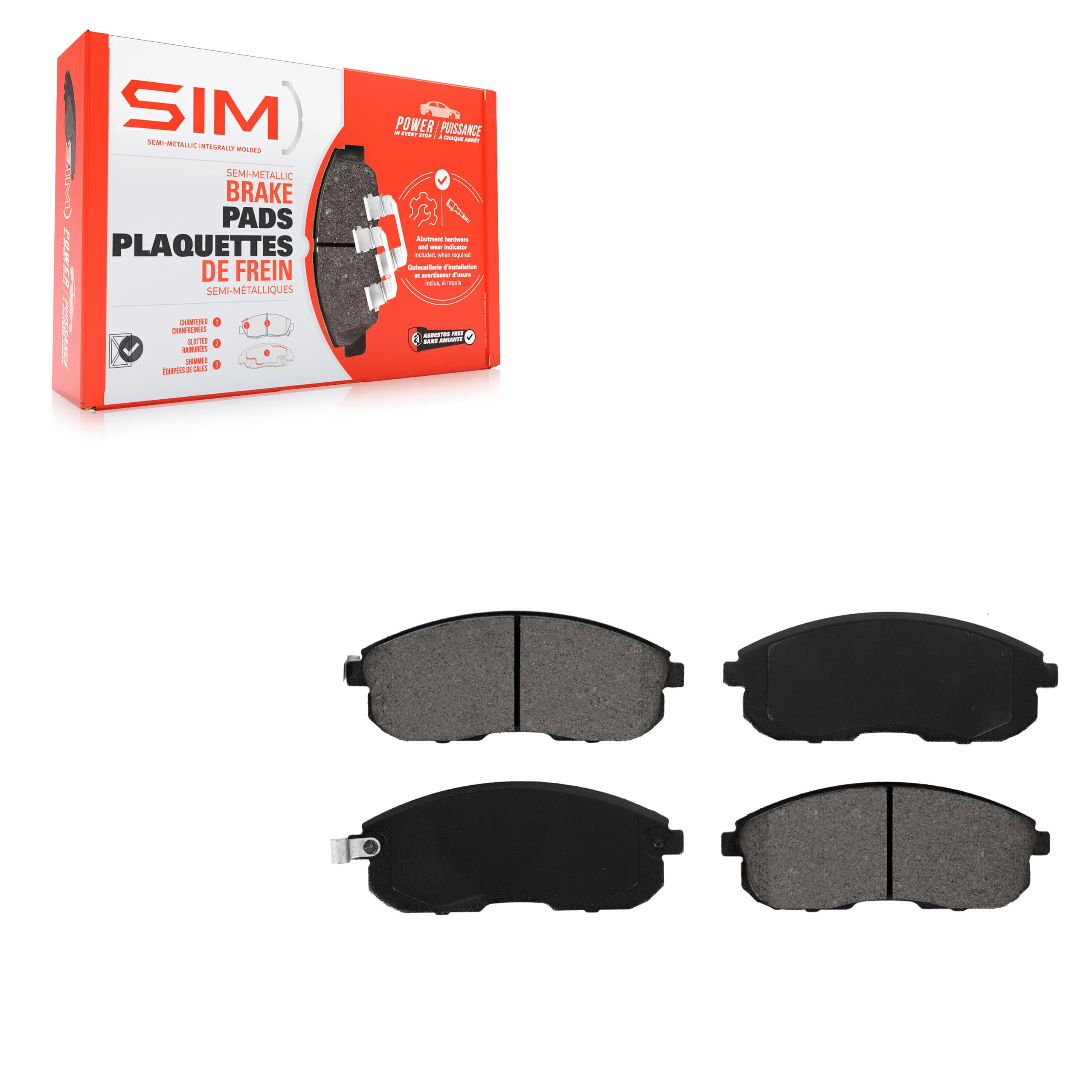 SIM - SIM-653 - Front Disc Brake Pad image 1