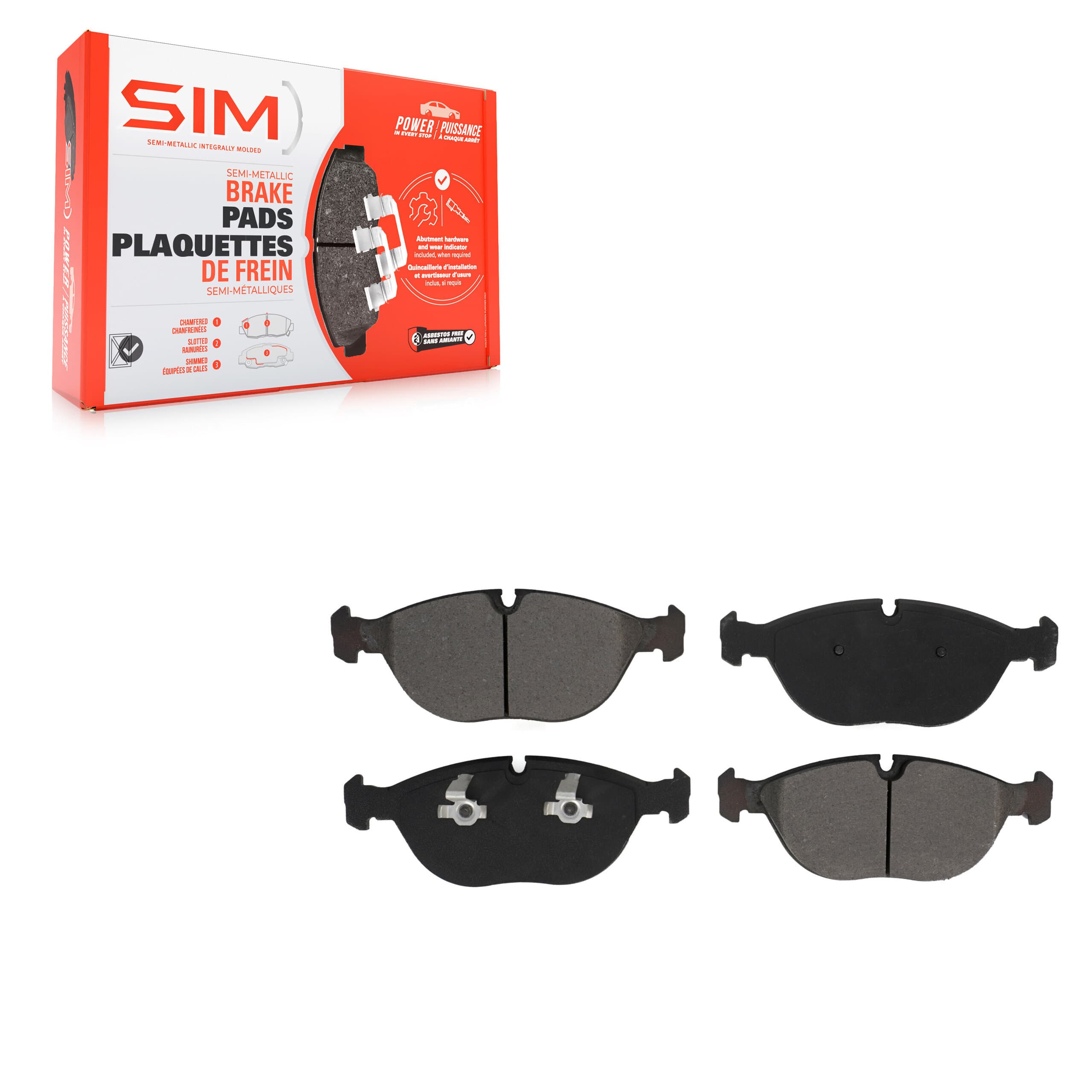 SIM - SIM-682 - Front Disc Brake Pad image 1