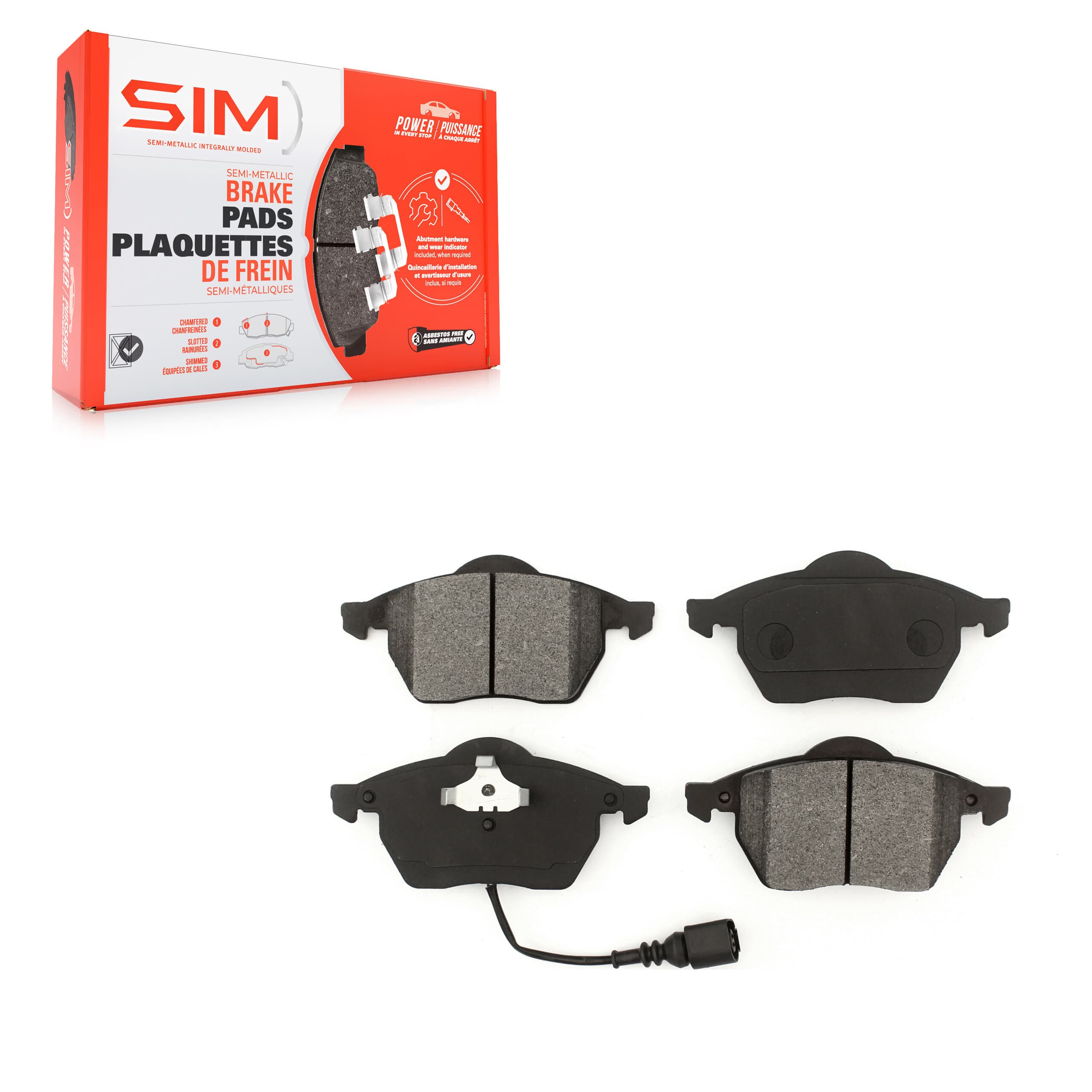 SIM - SIM-687A - Front Disc Brake Pad image 1