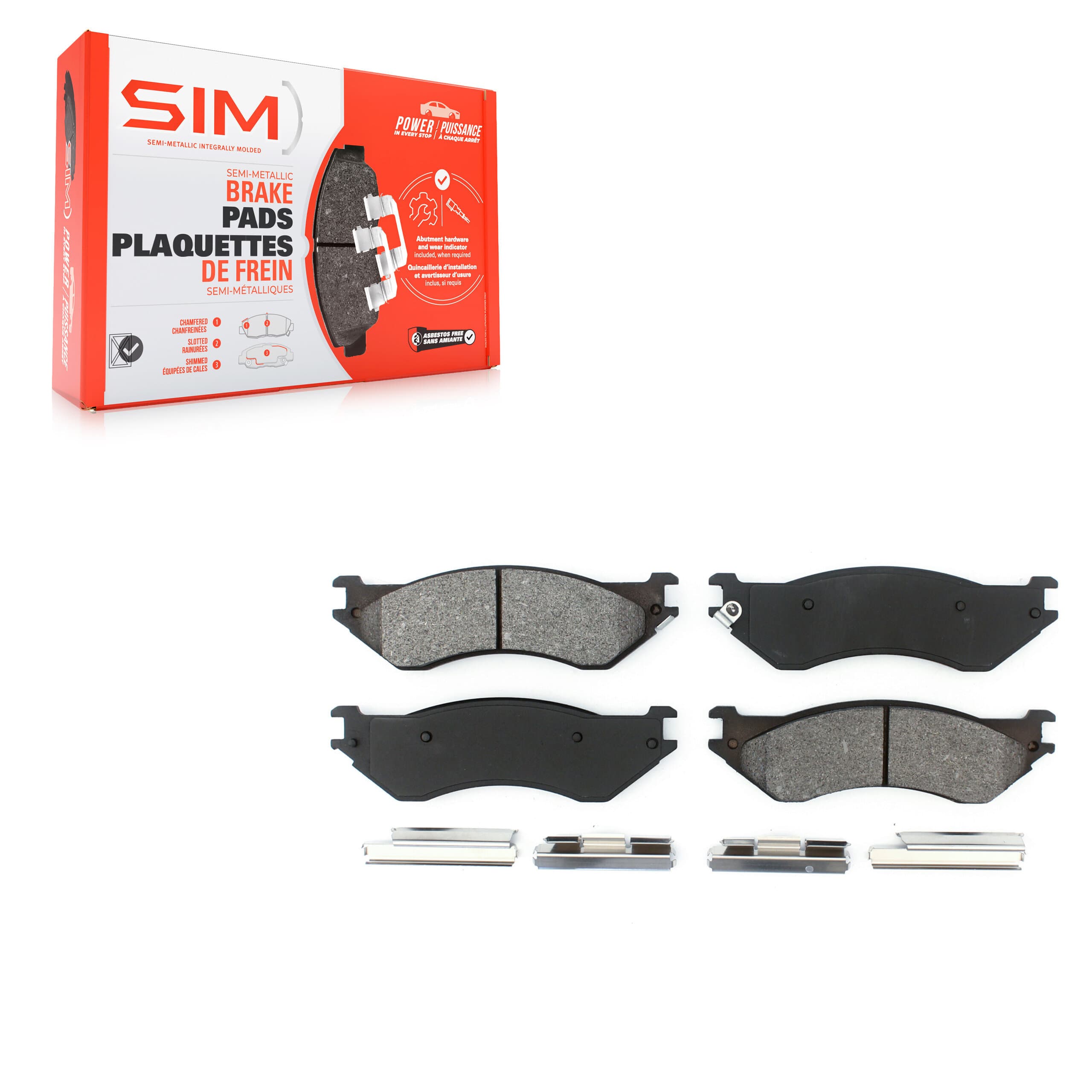 SIM - SIM-702 - Front Disc Brake Pad image 1