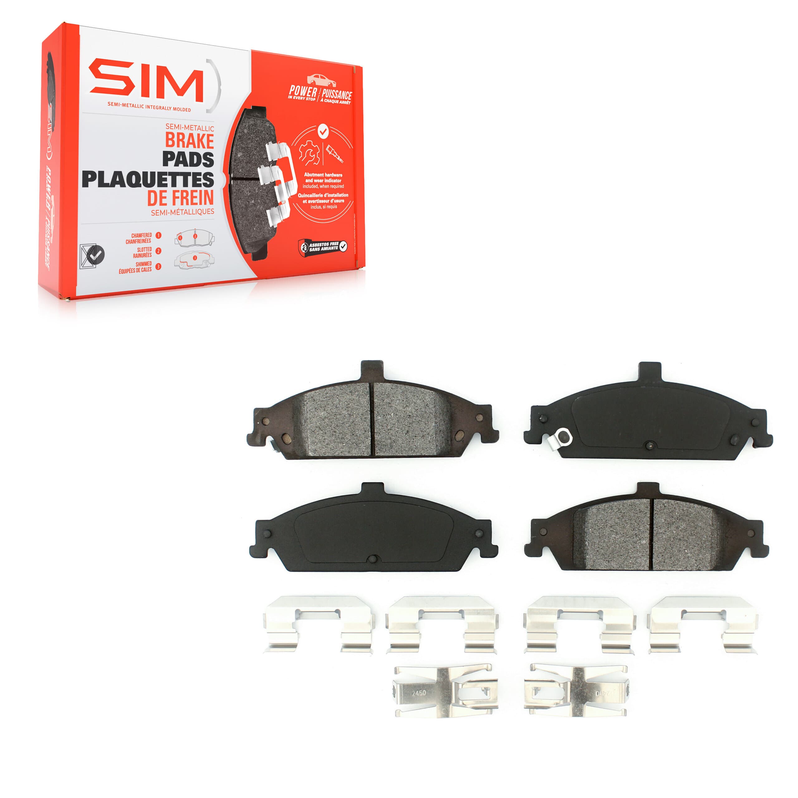 SIM - SIM-727 - Front Disc Brake Pad image 1
