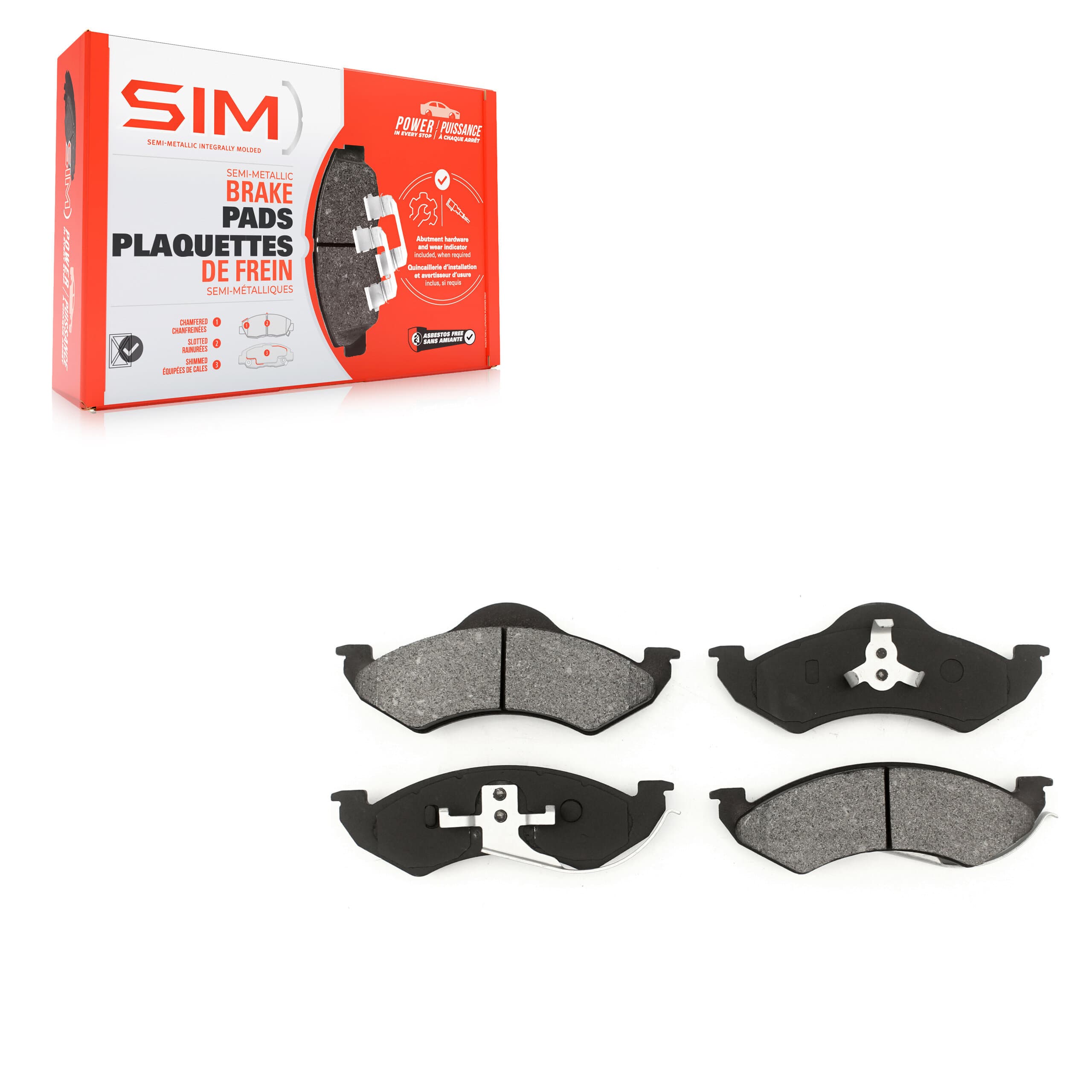 SIM - SIM-746 - Front Disc Brake Pad image 1