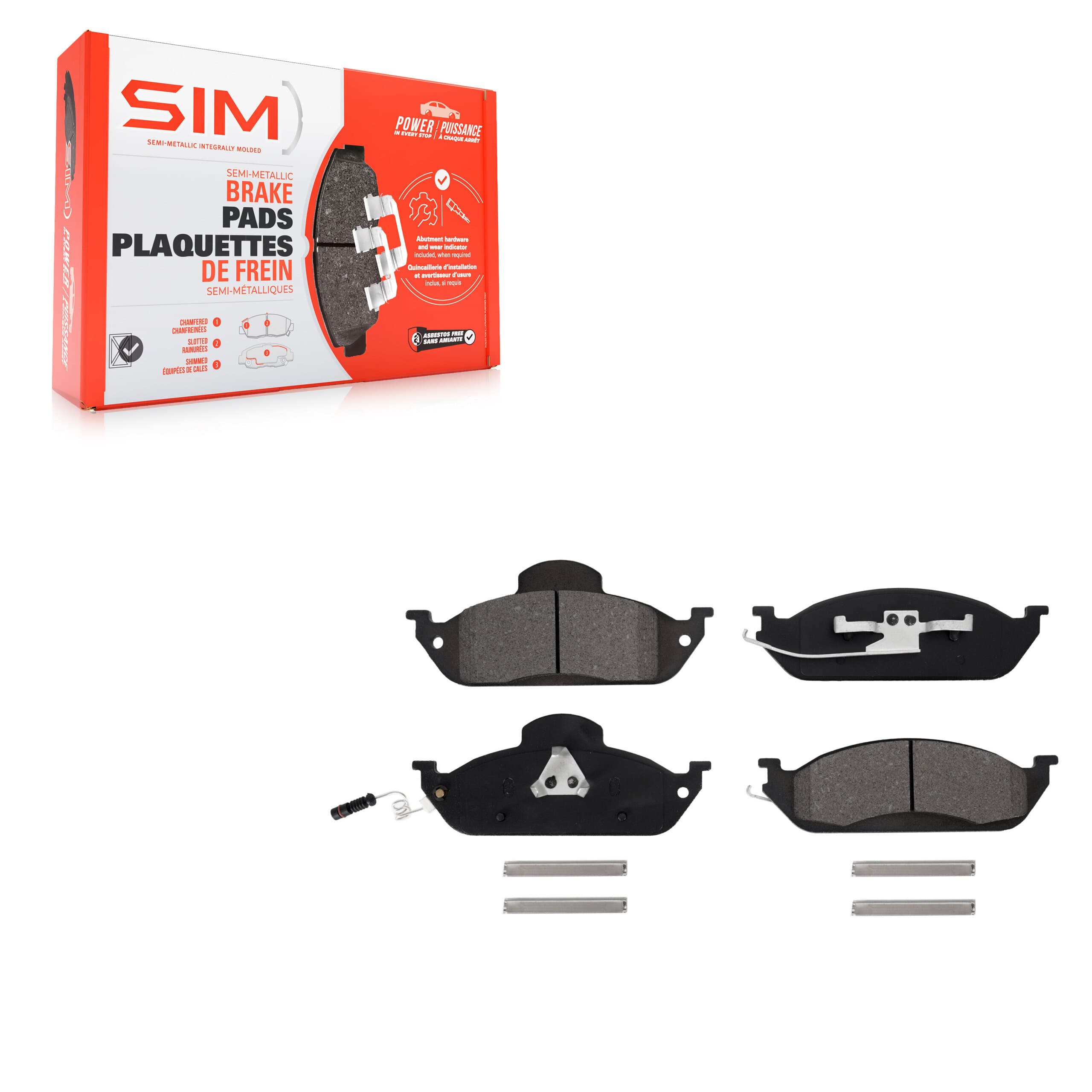SIM - SIM-760 - Front Disc Brake Pad image 1