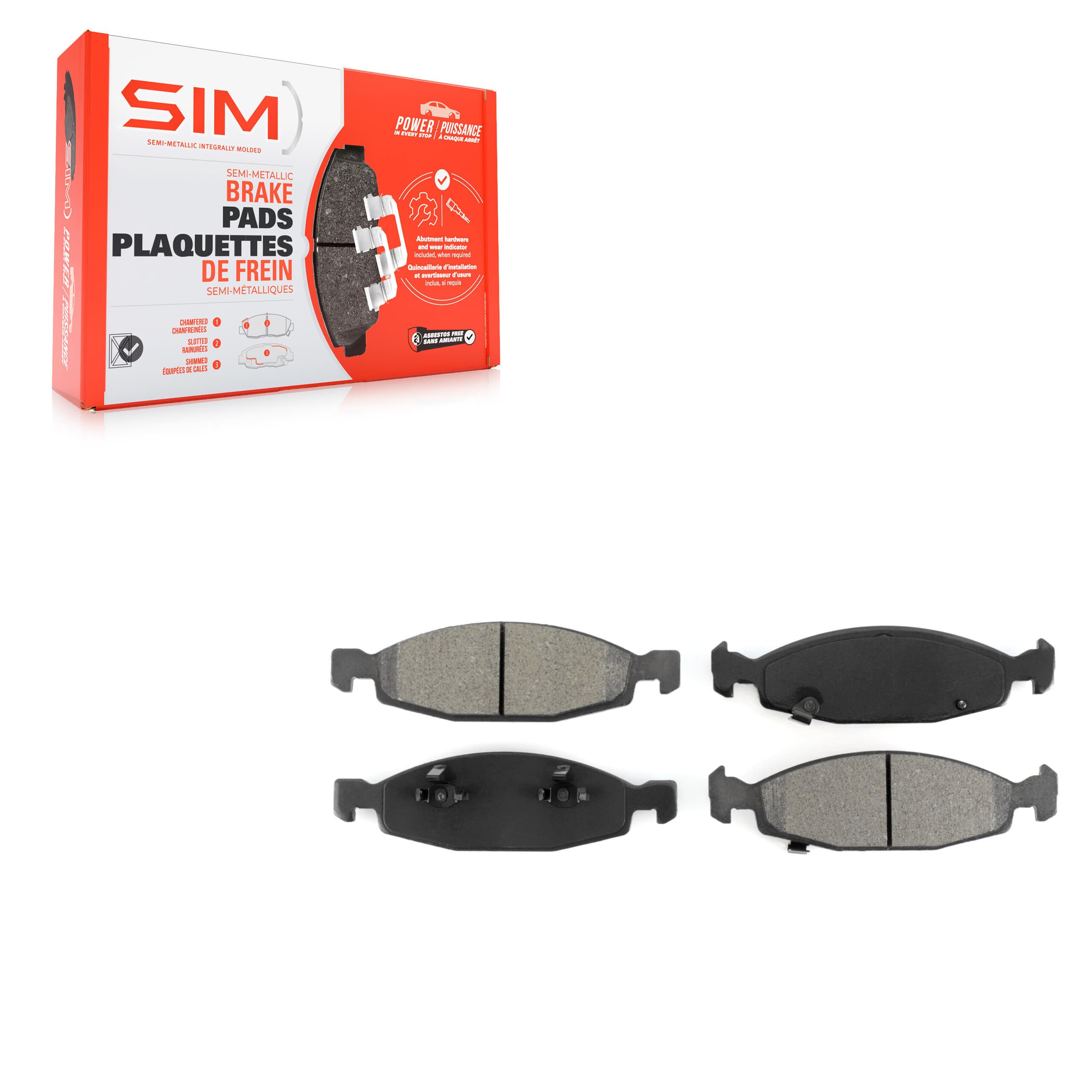 SIM - SIM-790 - Front Disc Brake Pad image 1