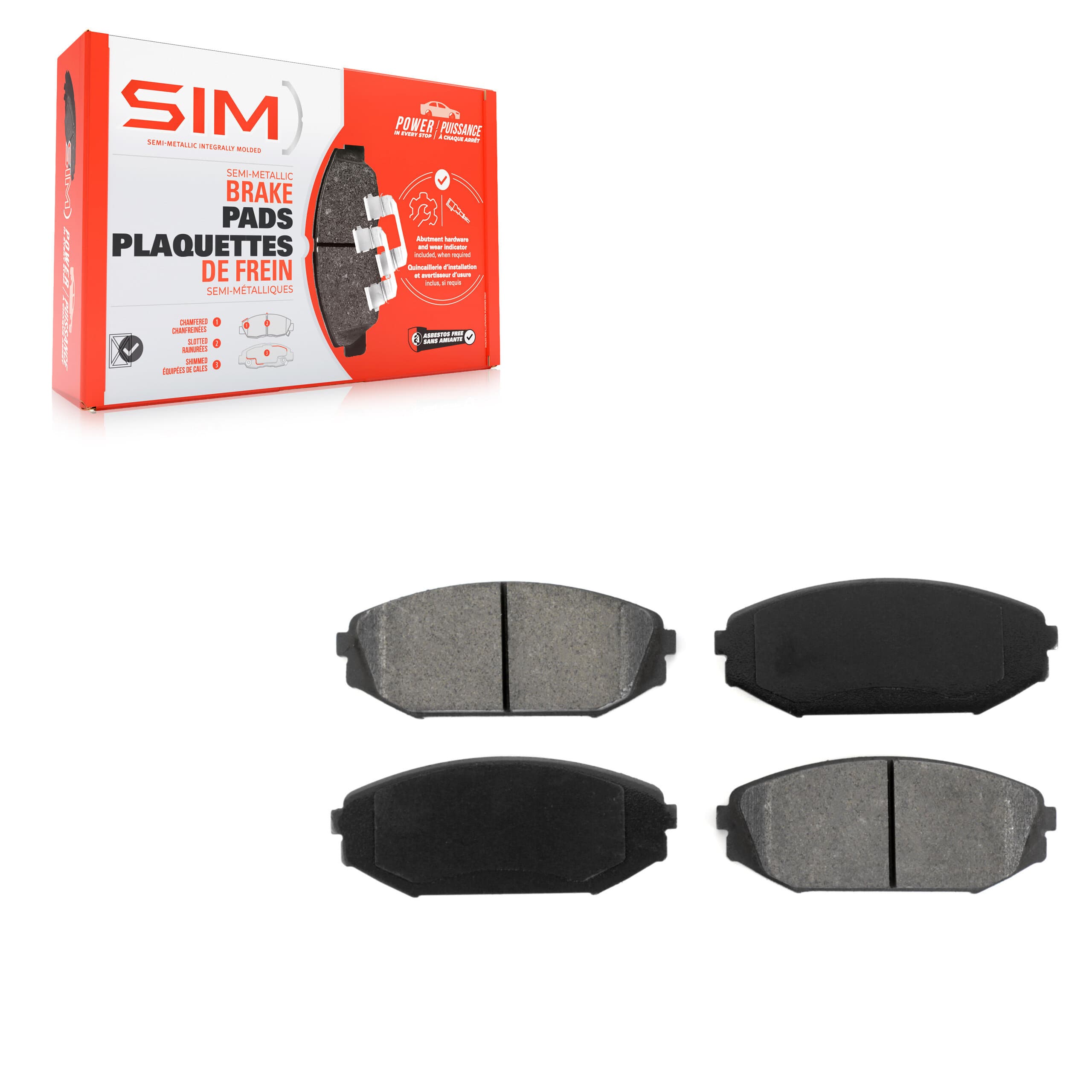 SIM - SIM-793 - Front Disc Brake Pad image 1