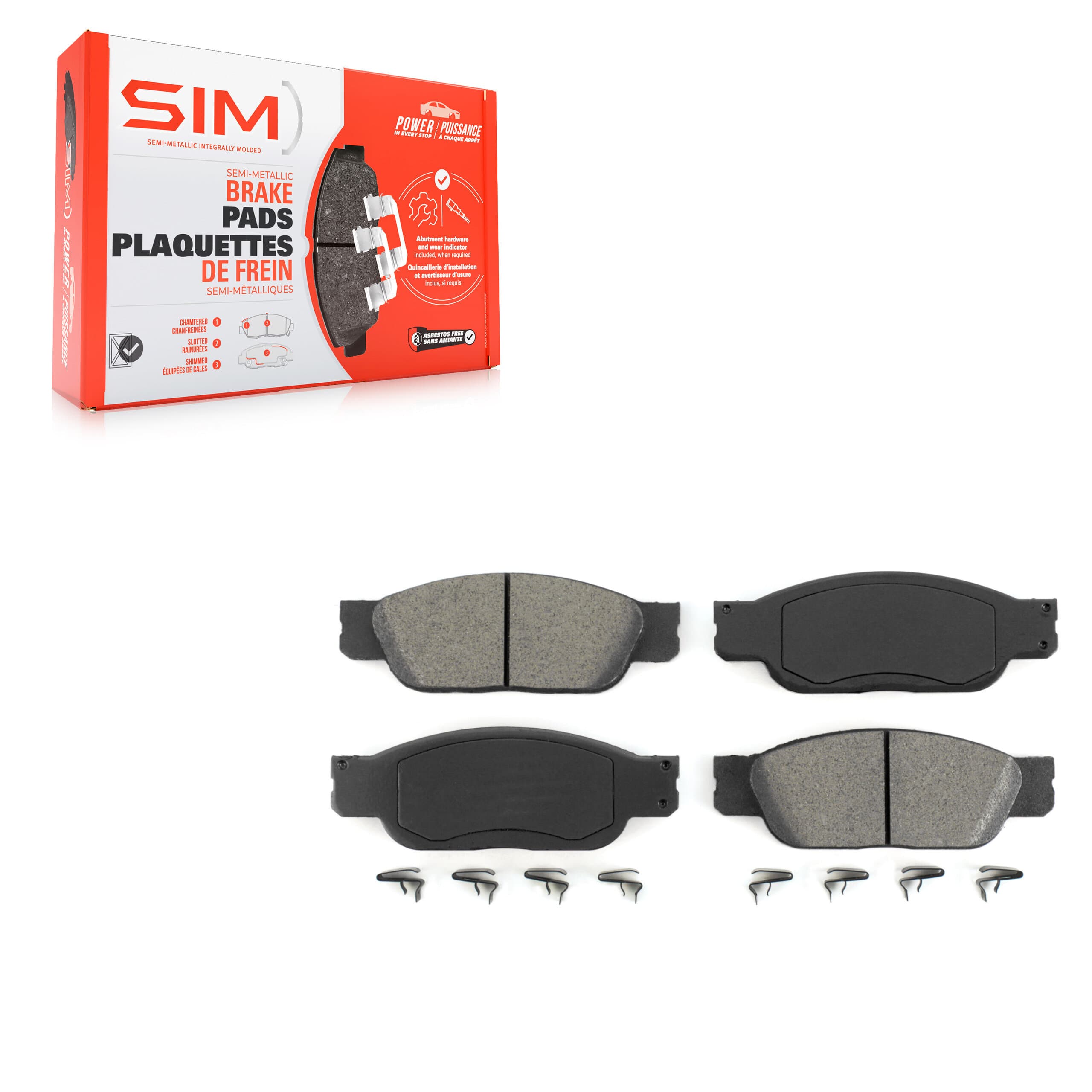 SIM - SIM-805 - Front Disc Brake Pad image 1