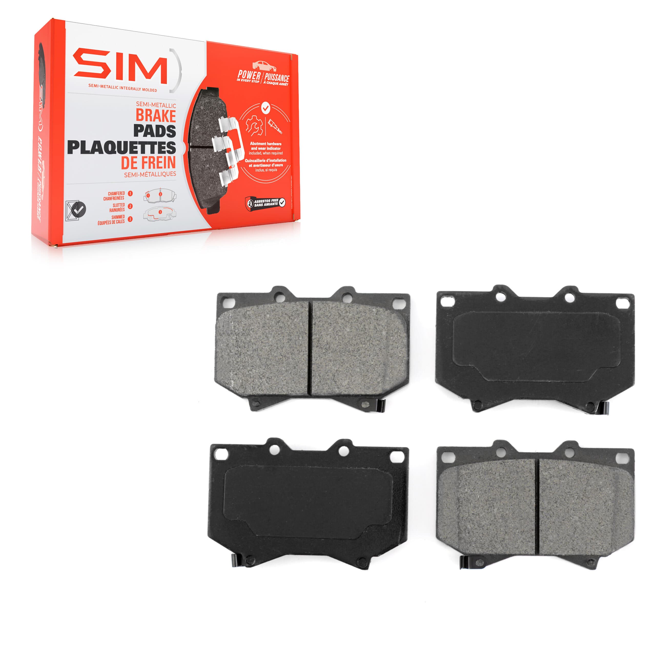 SIM - SIM-812 - Front Disc Brake Pad image 1