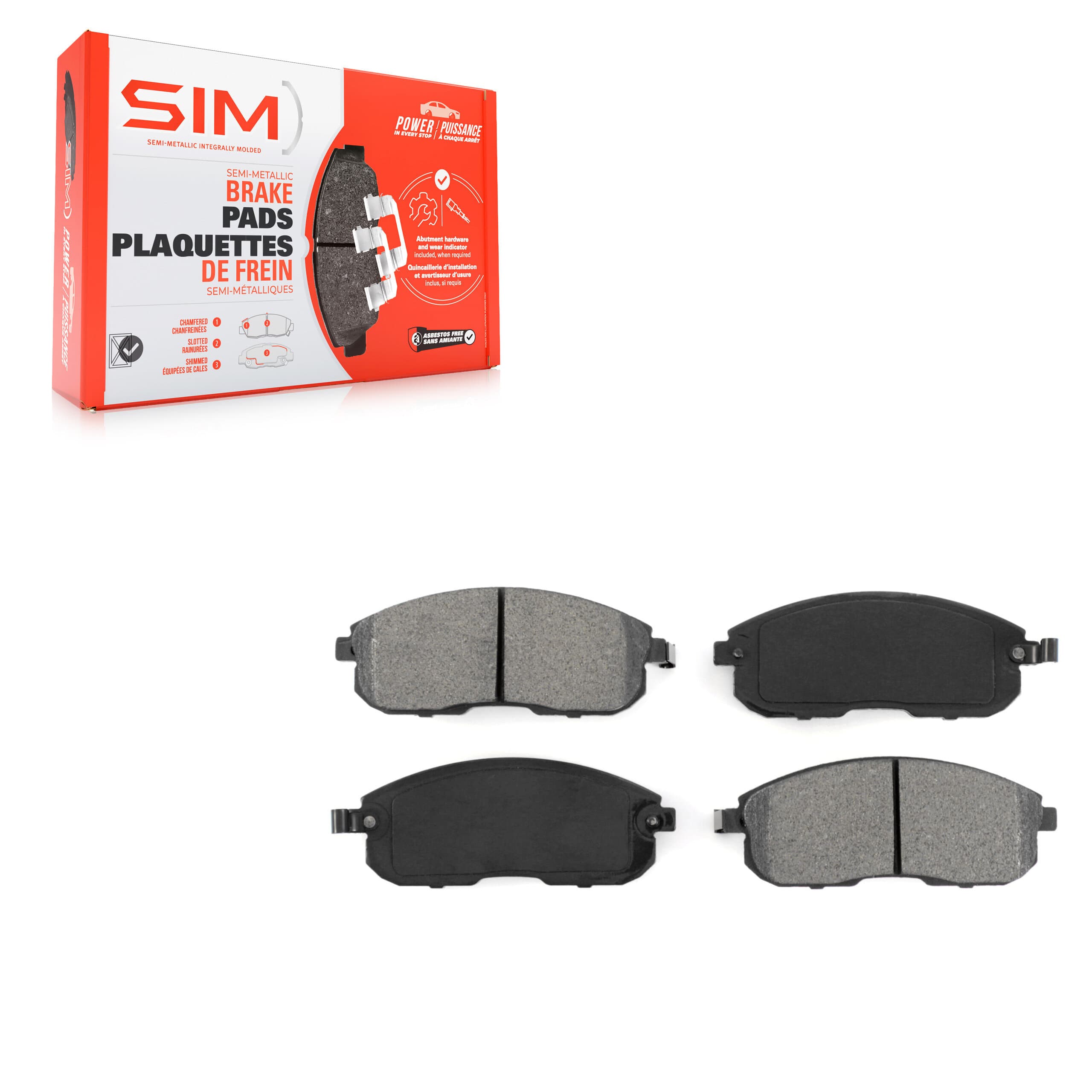 SIM - SIM-815 - Front Disc Brake Pad image 1