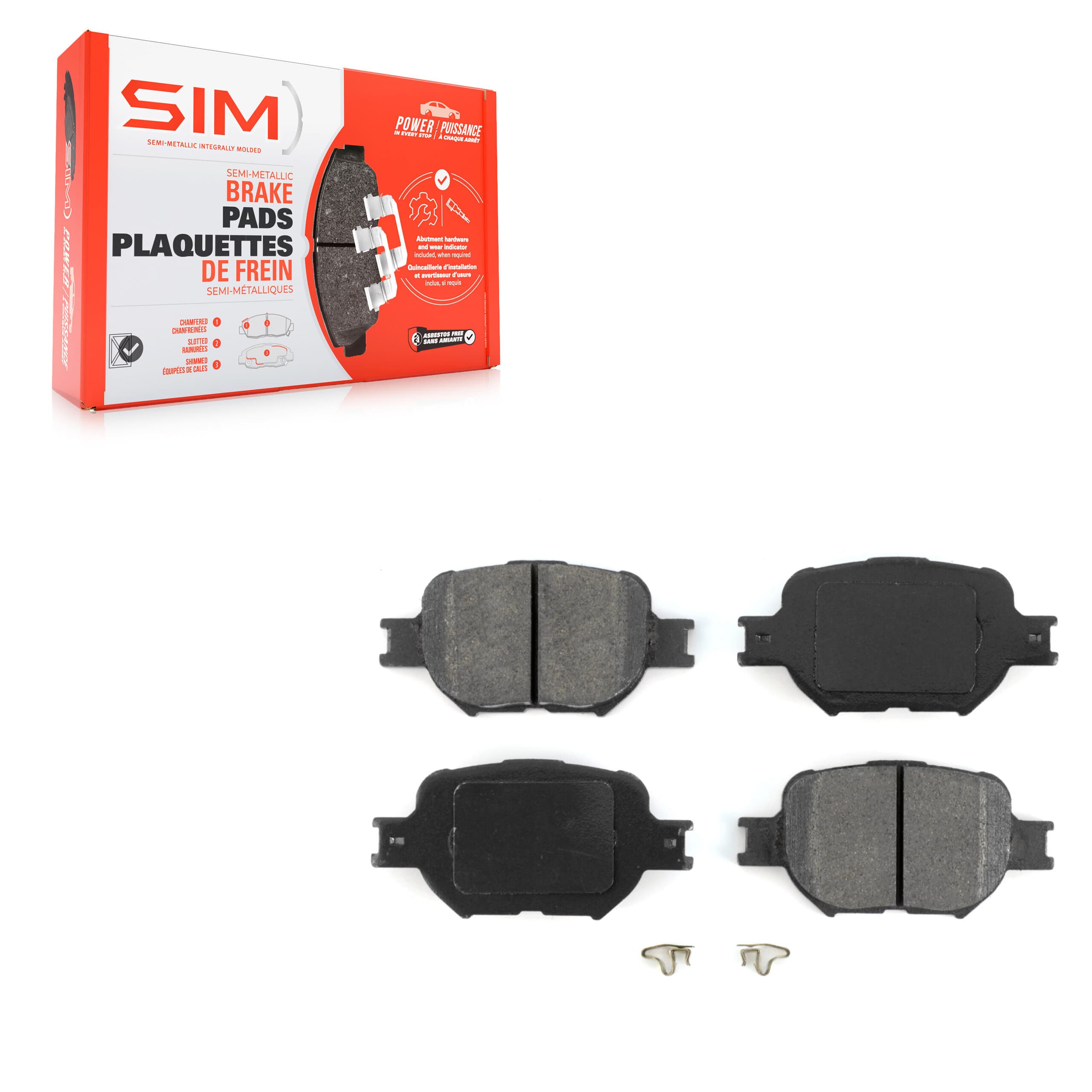 SIM - SIM-817 - Front Disc Brake Pad image 1