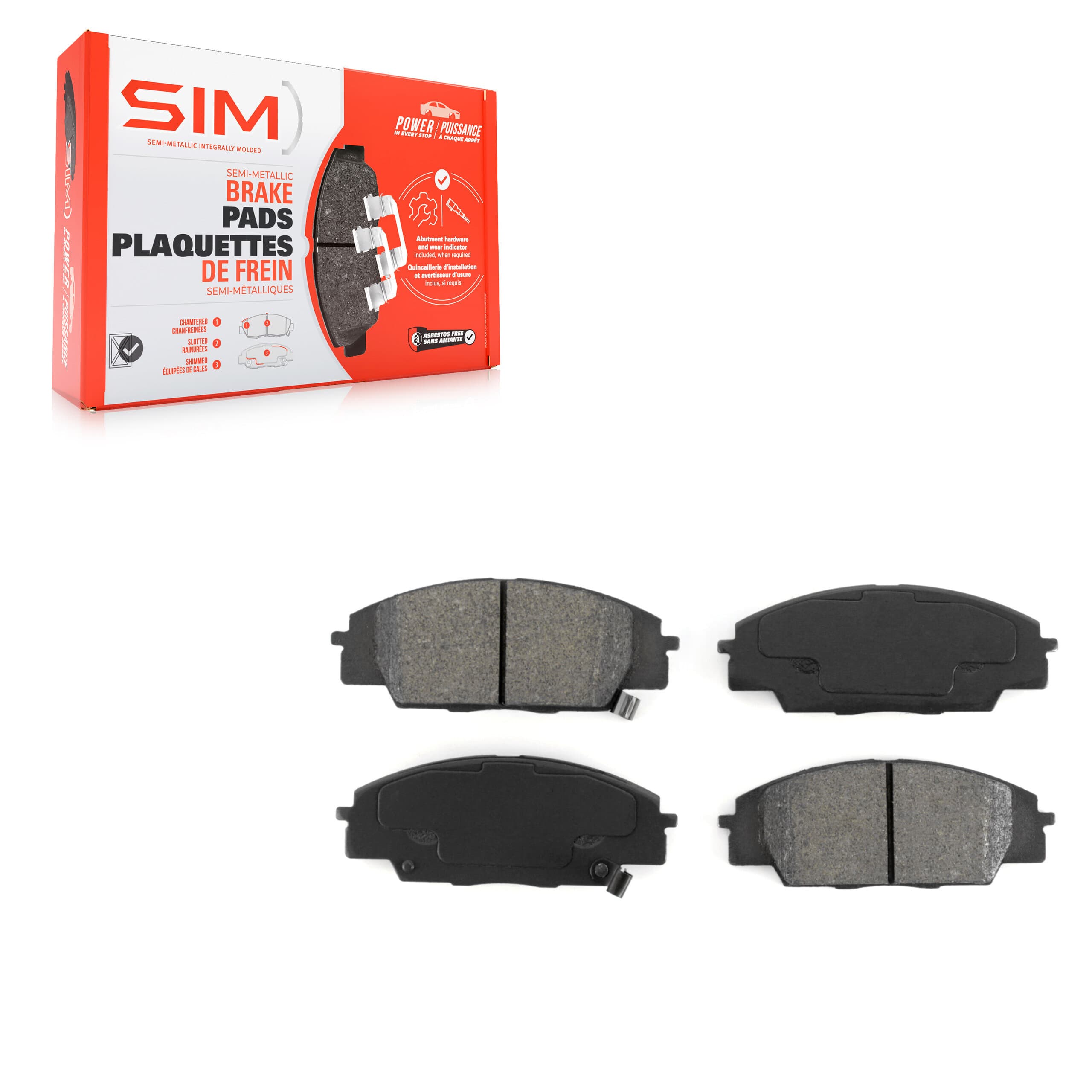 SIM - SIM-829 - Front Disc Brake Pad image 1