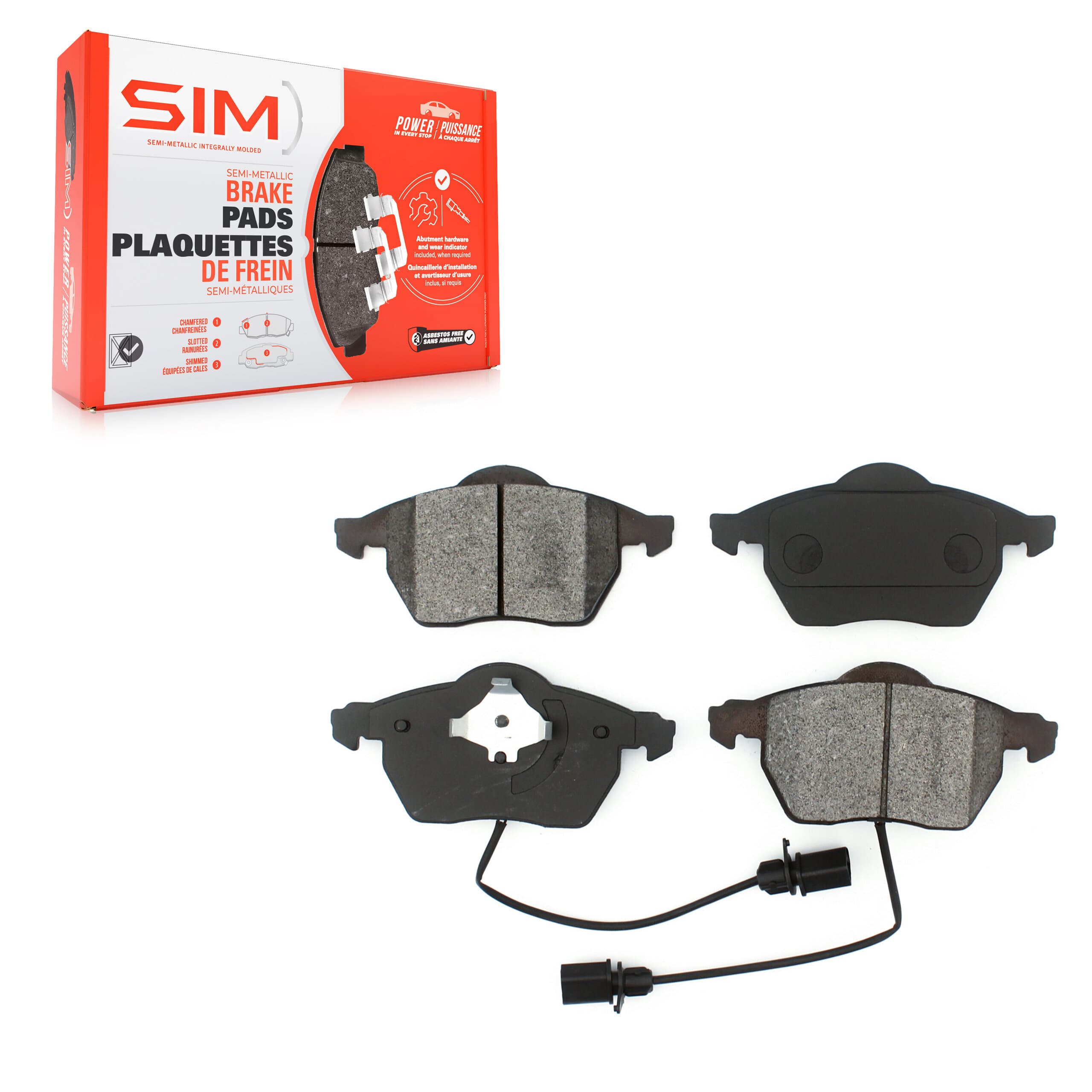 SIM - SIM-840 - Front Disc Brake Pad image 1