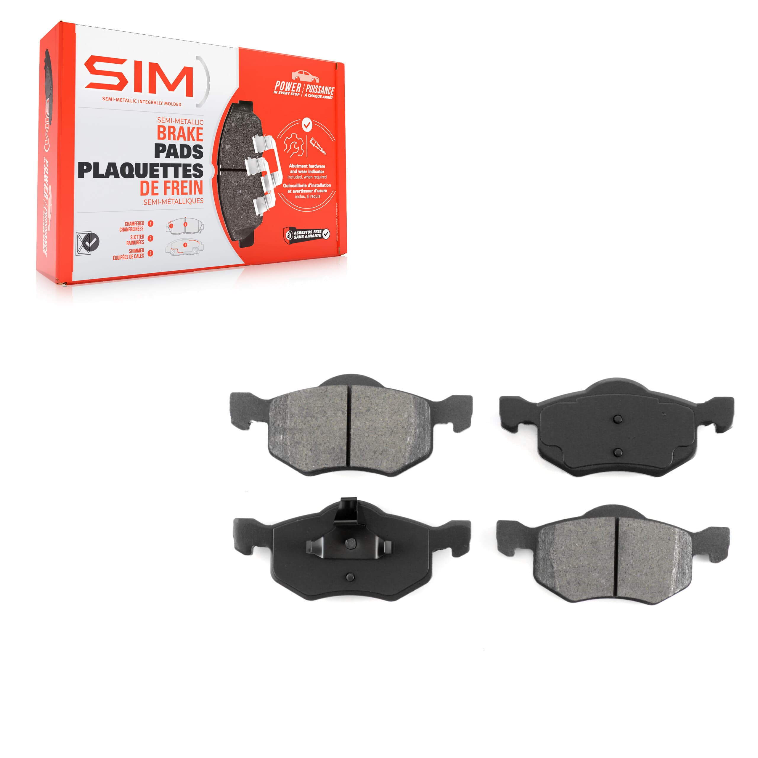 SIM - SIM-843 - Front Disc Brake Pad image 1