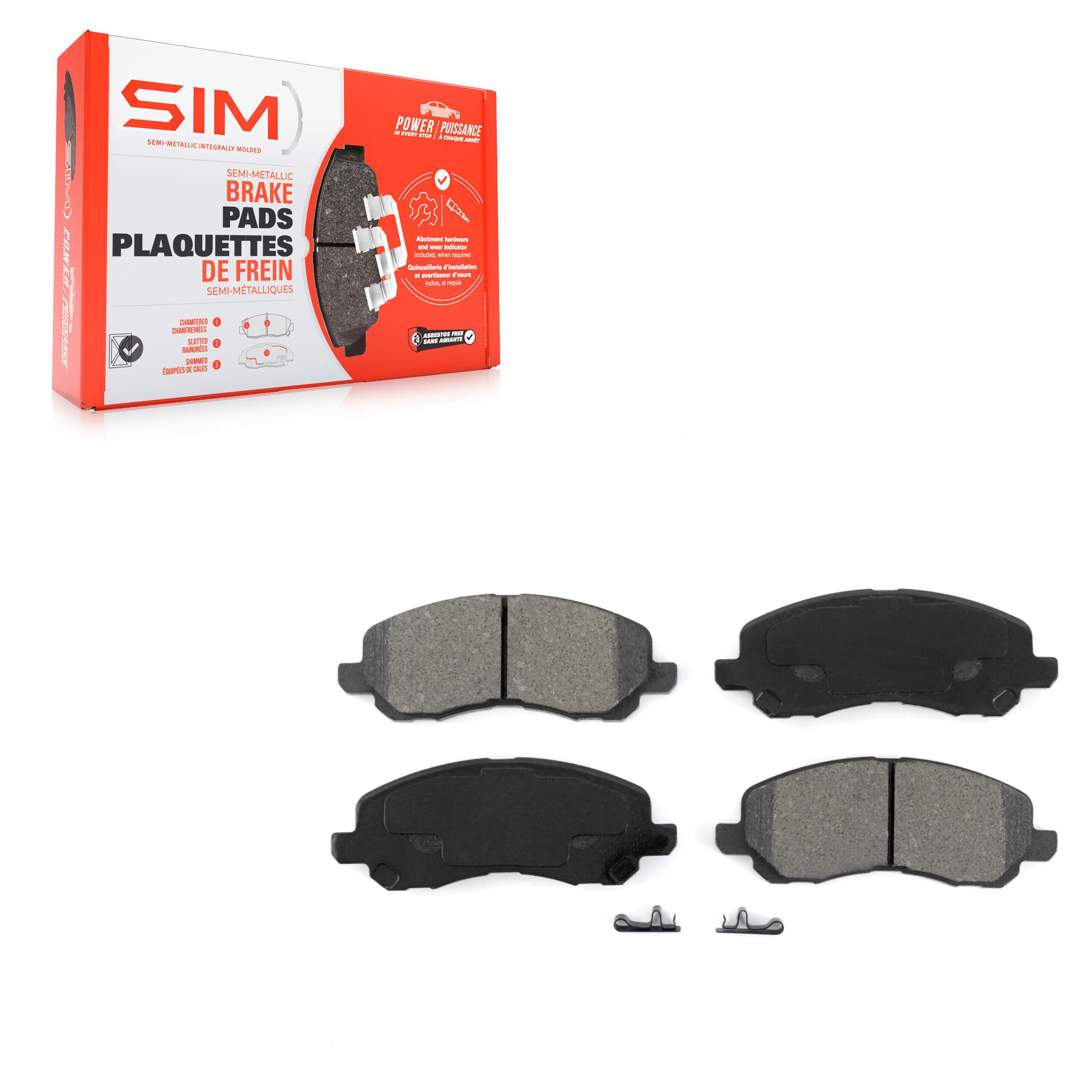 SIM - SIM-866 - Front Disc Brake Pad image 1