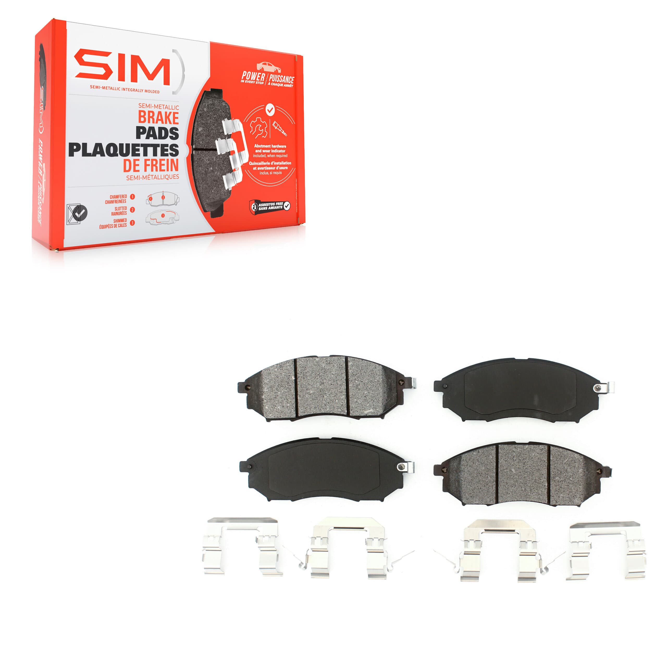 SIM - SIM-888 - Front Disc Brake Pad image 1
