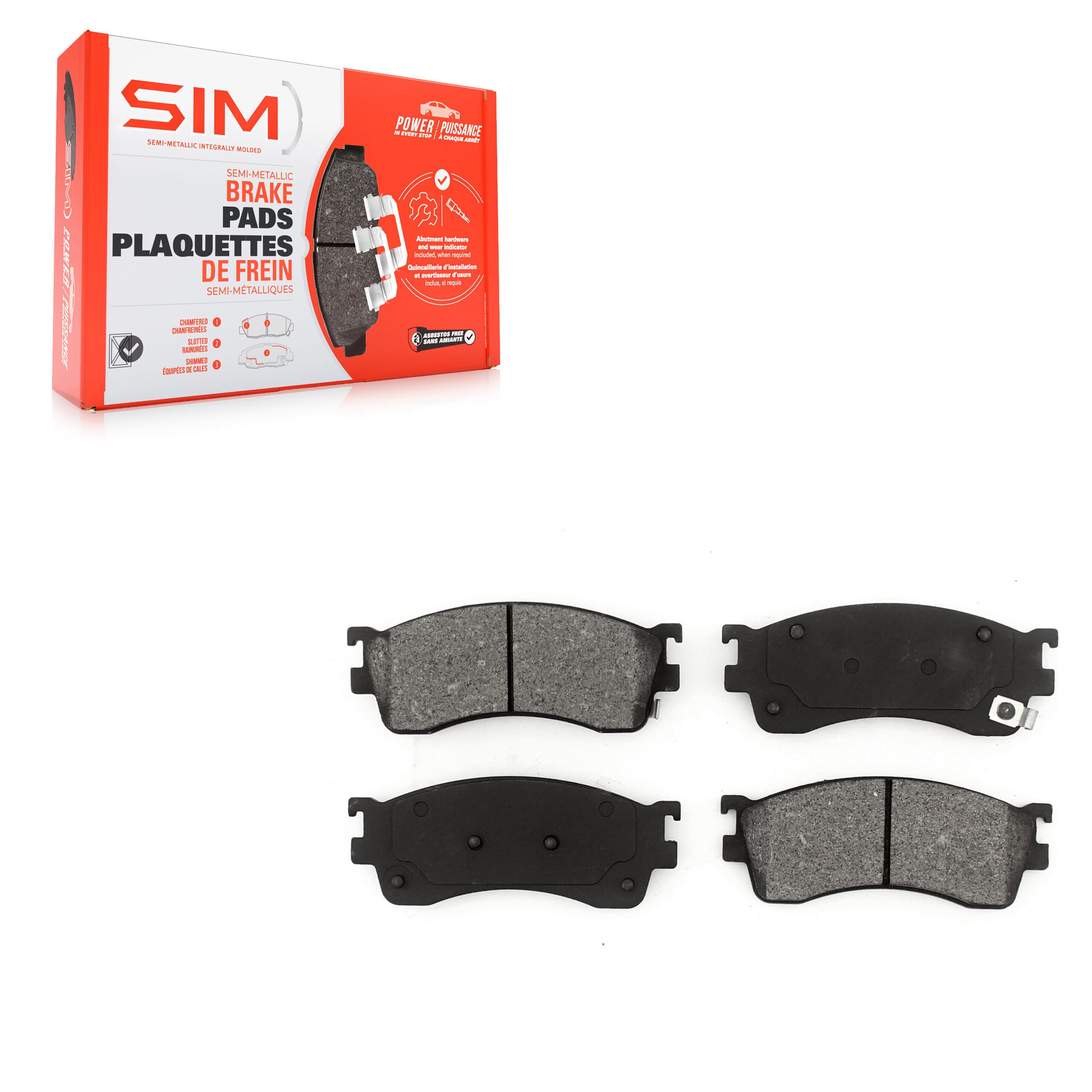 SIM - SIM-893 - Front Disc Brake Pad image 1