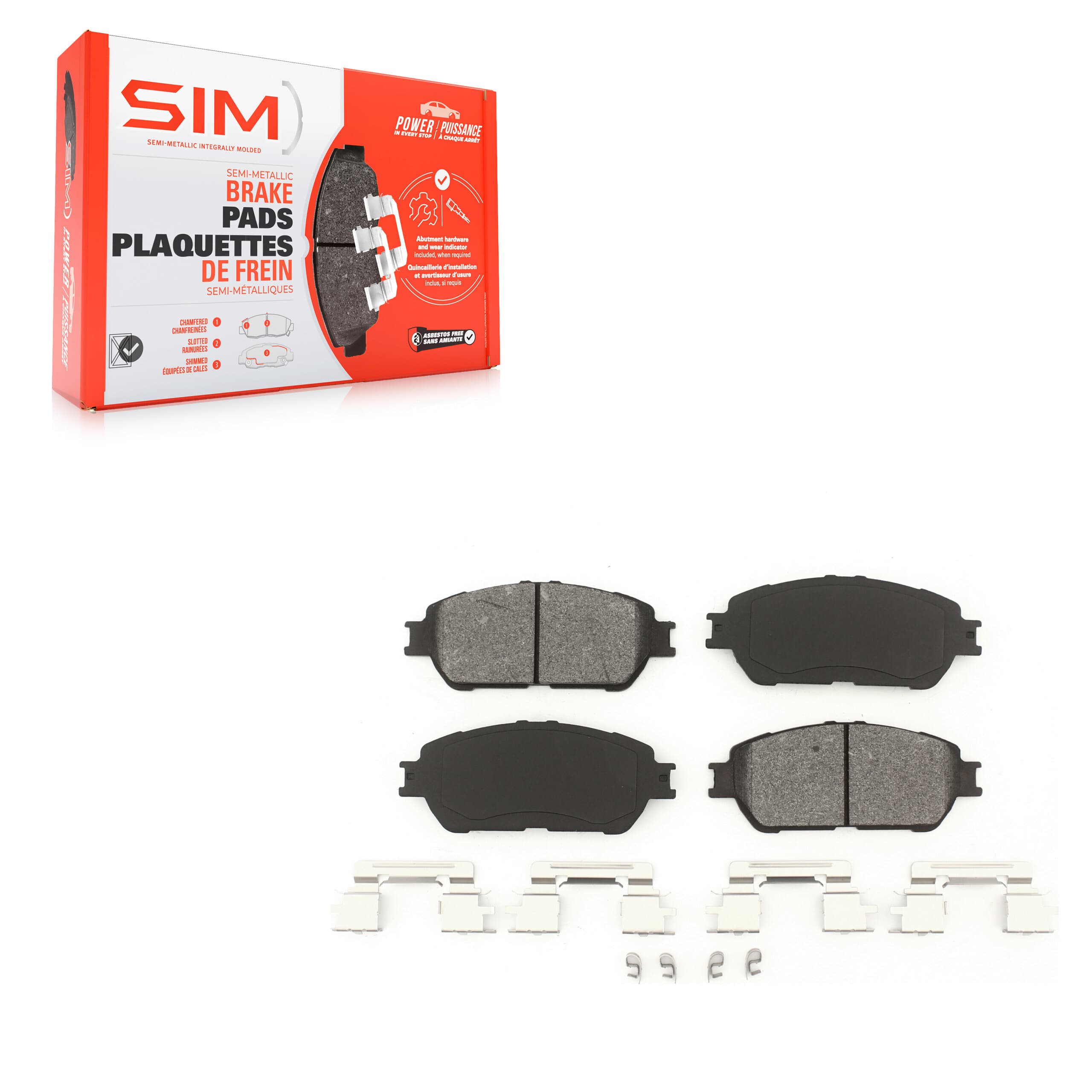 SIM - SIM-906 - Front Disc Brake Pad image 1