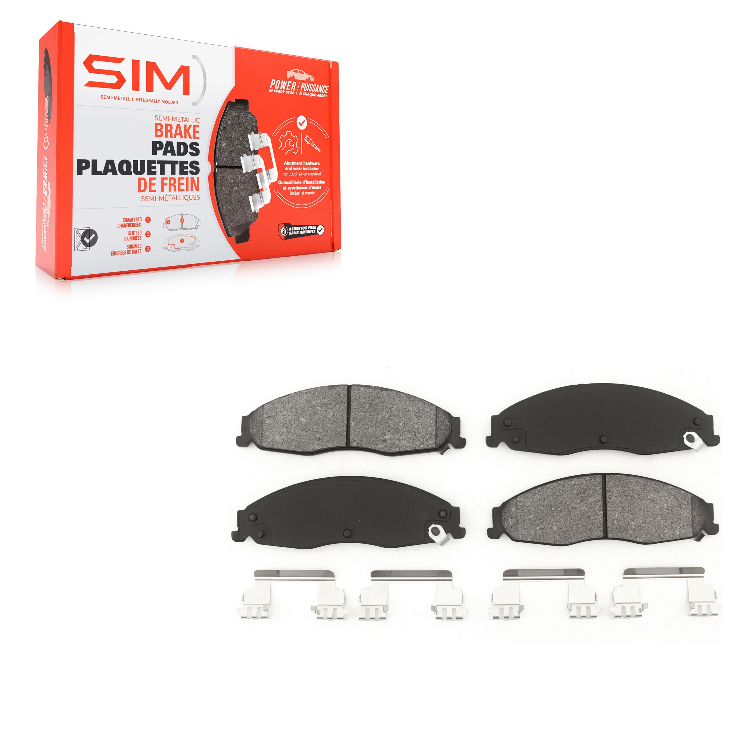 SIM - SIM-921 - Front Disc Brake Pad image 1