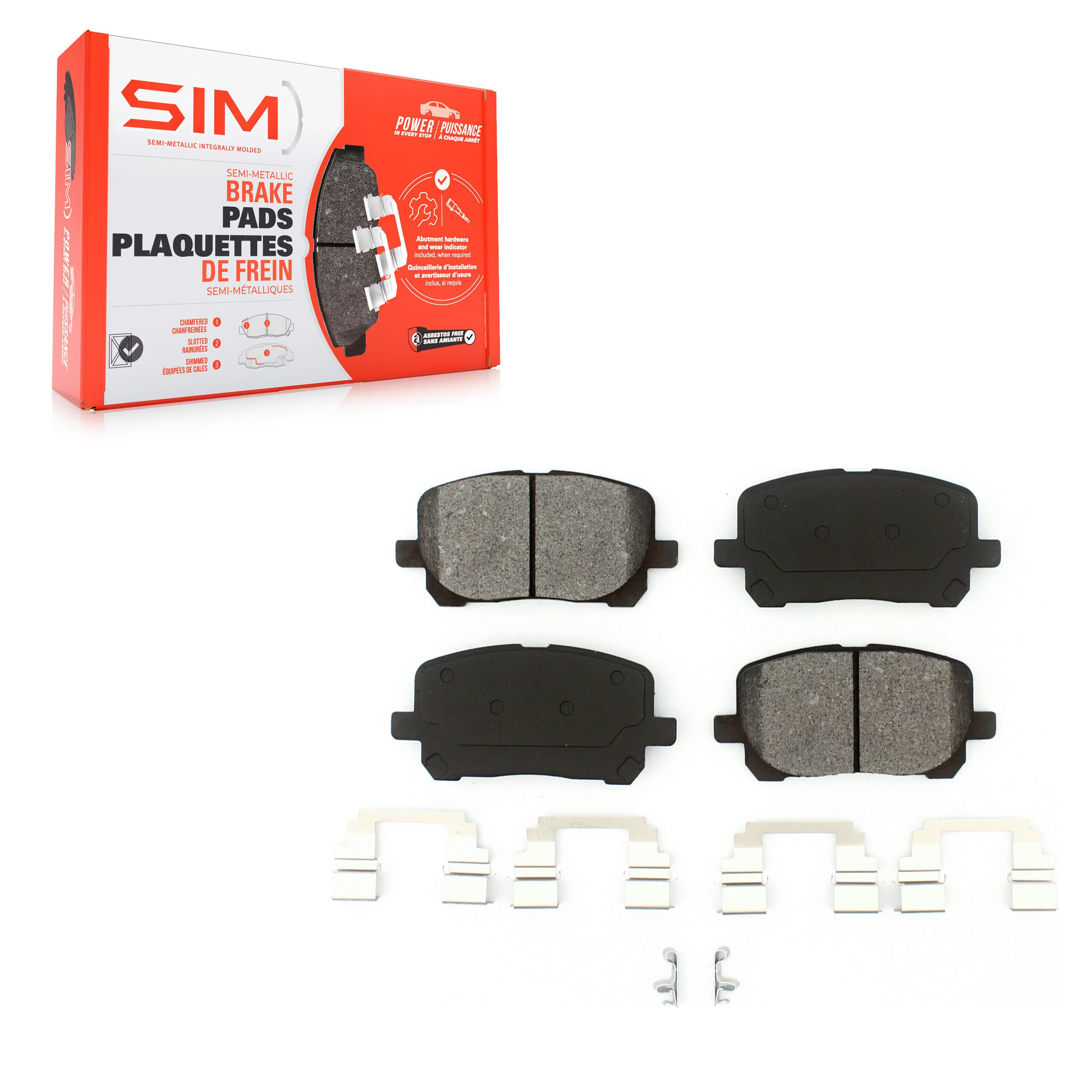 SIM - SIM-923 - Front Disc Brake Pad image 1