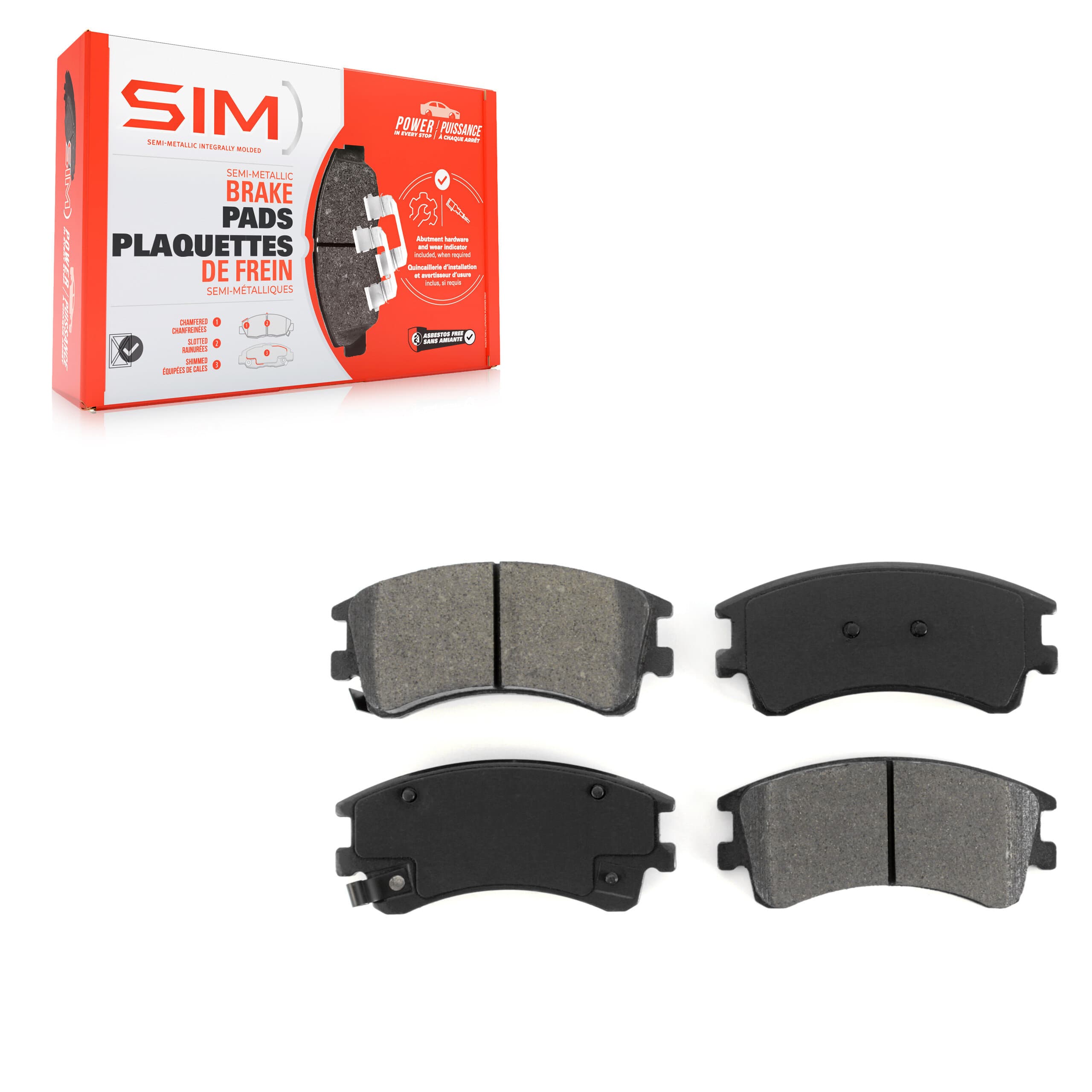 SIM - SIM-957 - Front Disc Brake Pad image 1