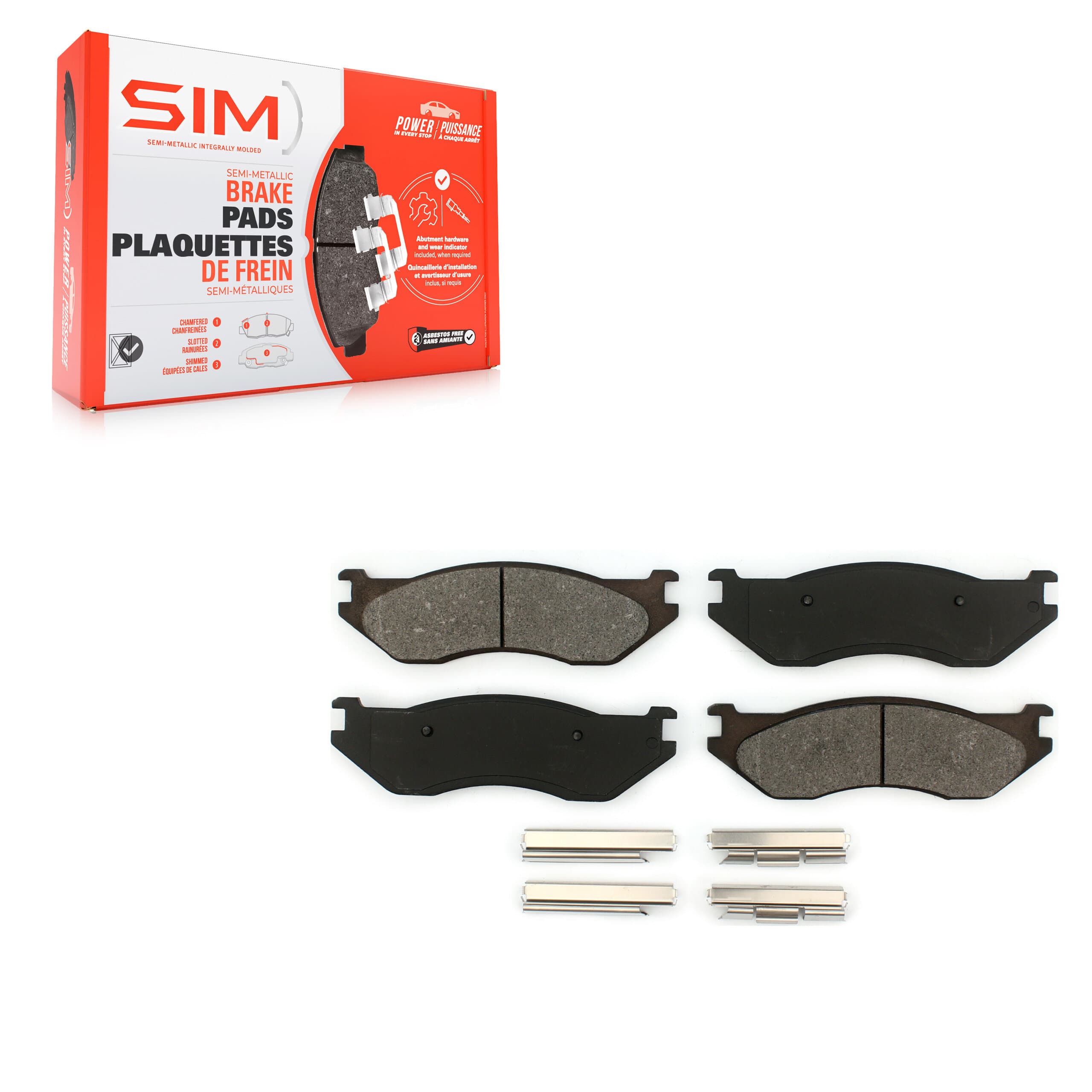 SIM - SIM-966 - Front Disc Brake Pad image 1