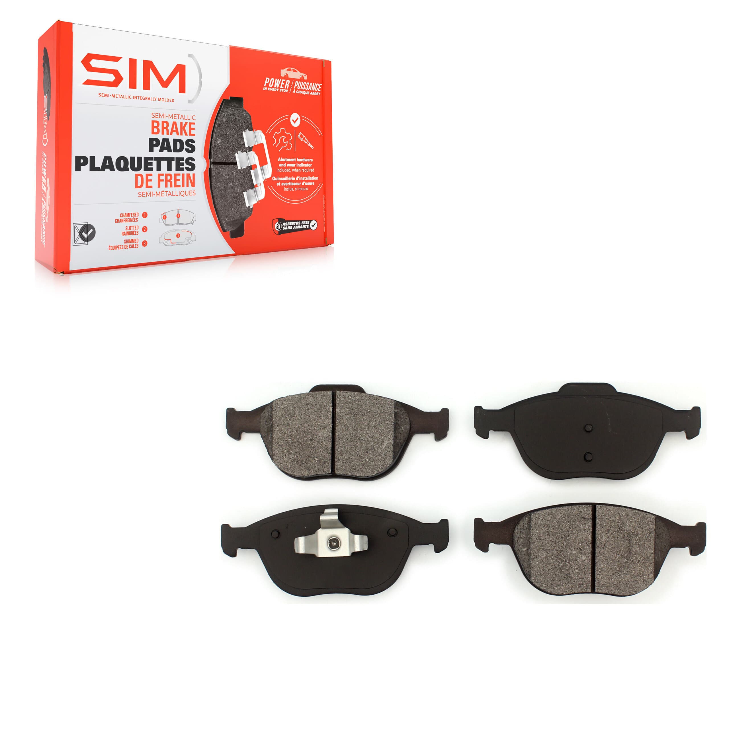 SIM - SIM-970 - Front Disc Brake Pad image 1
