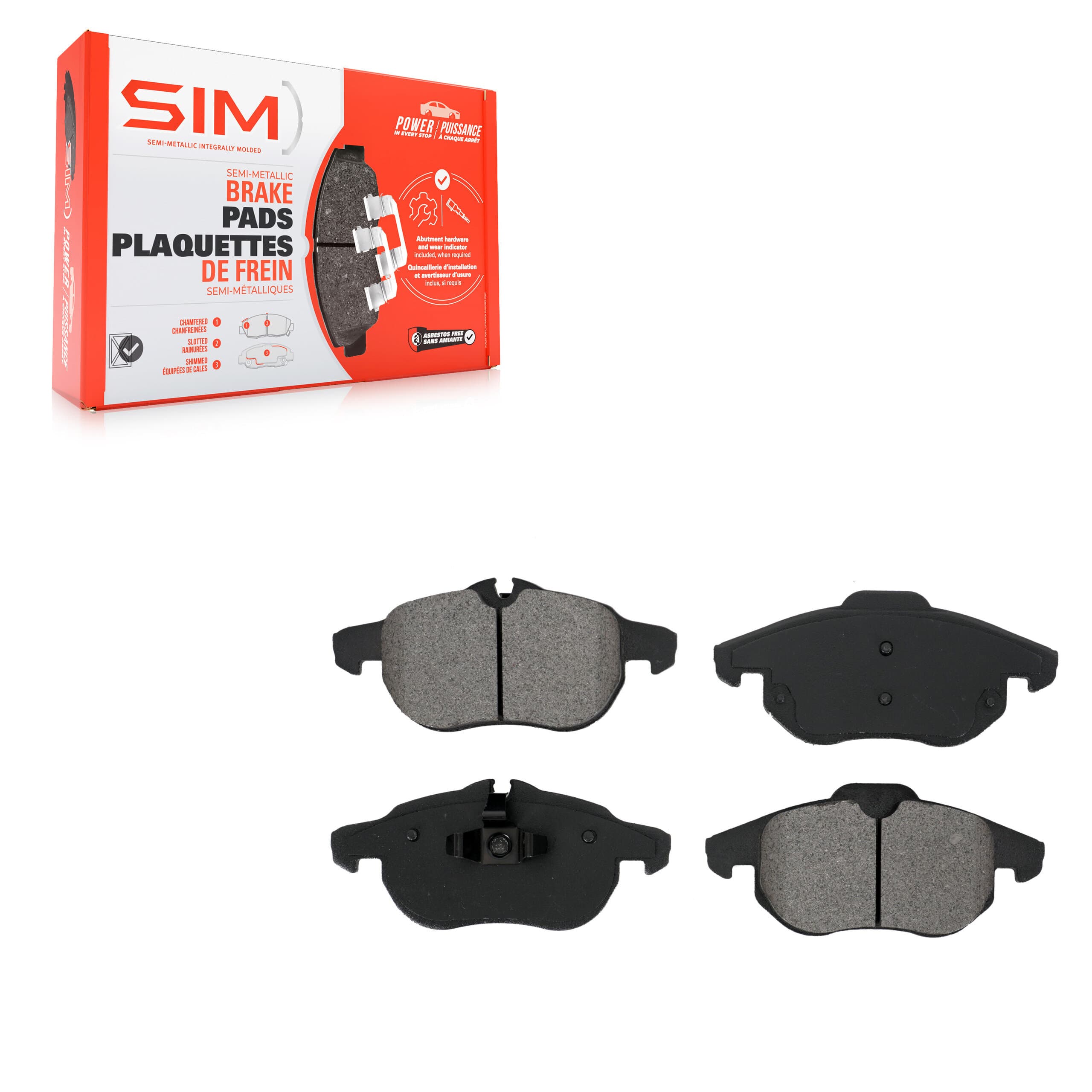 SIM - SIM-972 - Front Disc Brake Pad image 1