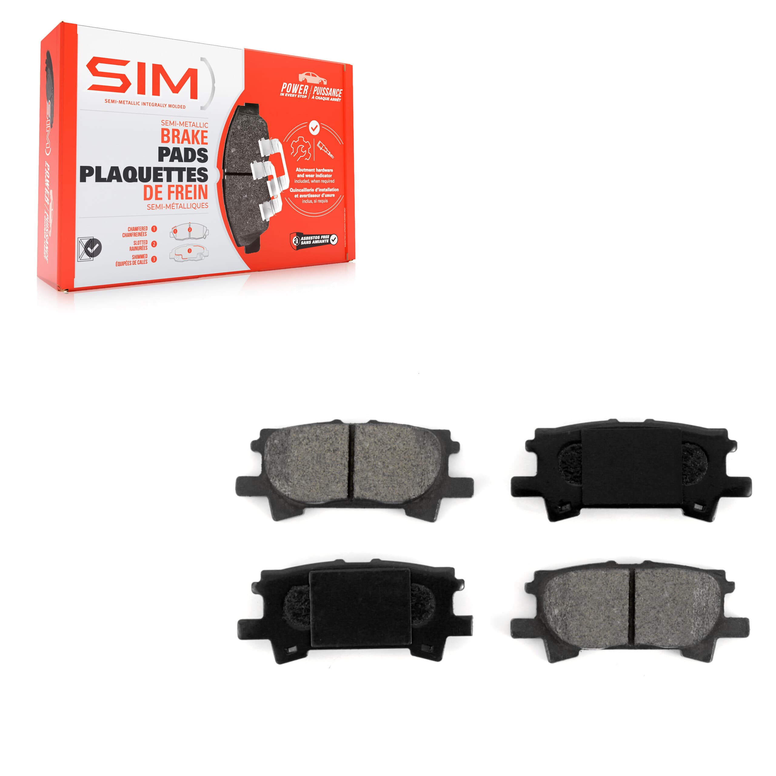 SIM - SIM-996 - Rear Disc Brake Pad image 1