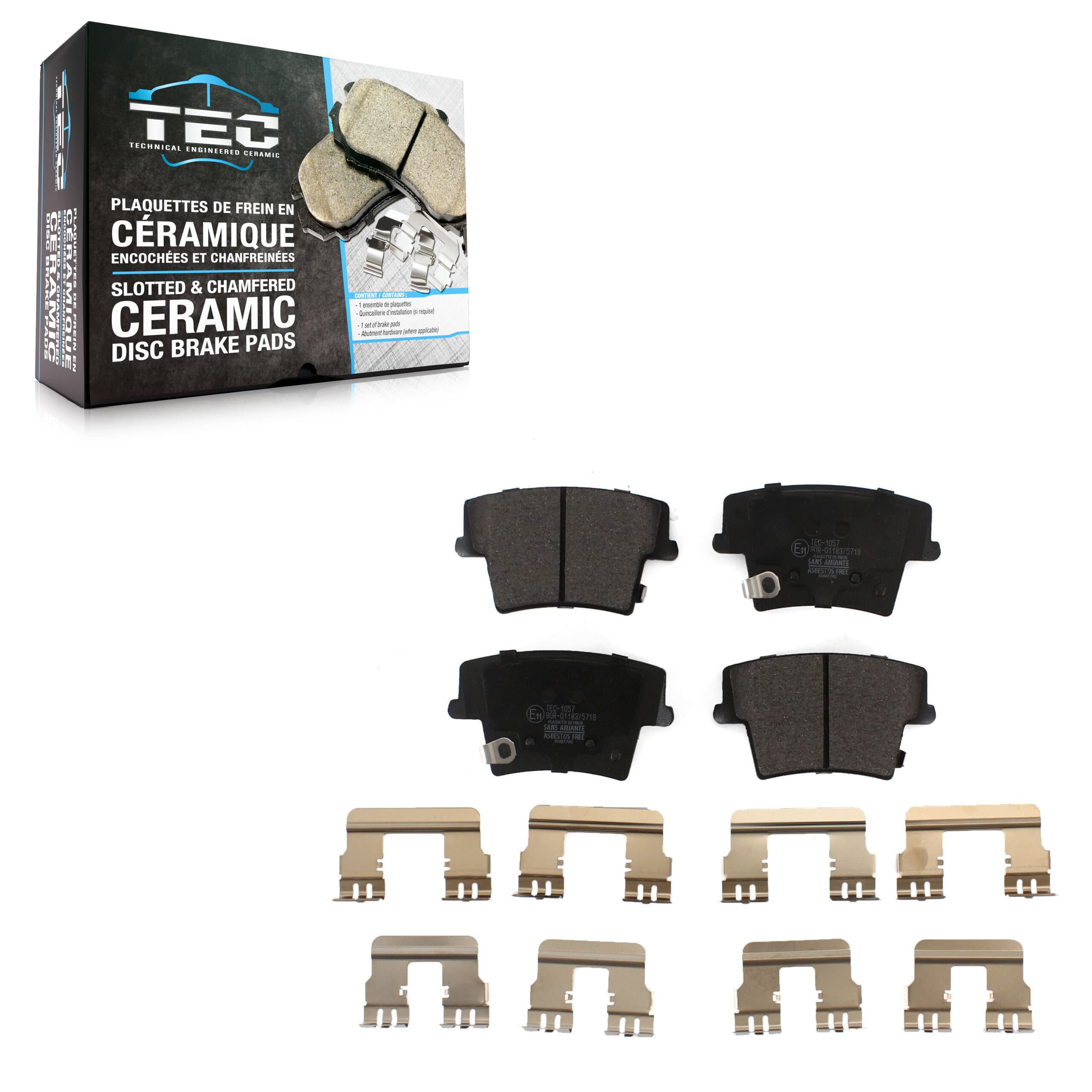 TEC - TEC-1057 - Rear Disc Brake Pad image 1