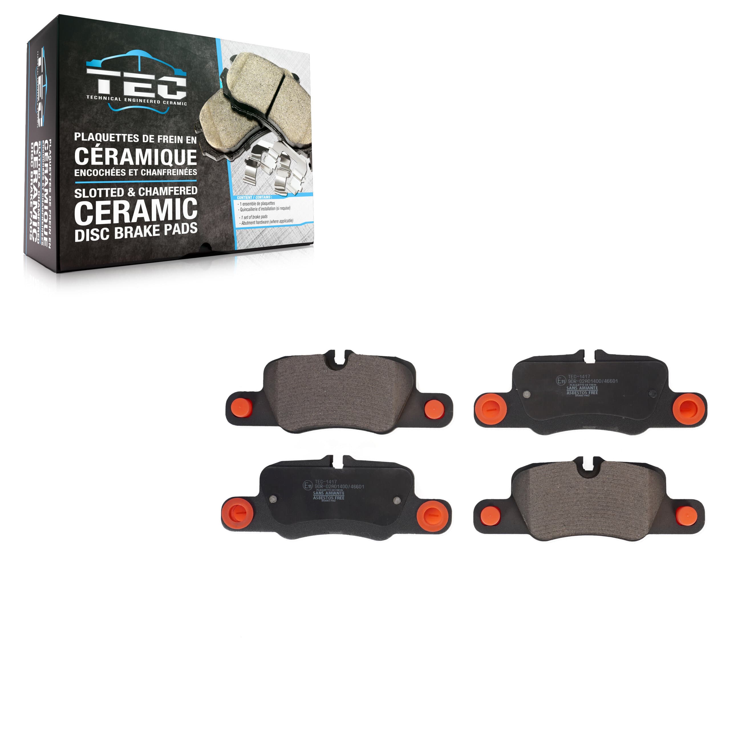 TEC - TEC-1417 - Rear Disc Brake Pad image 1