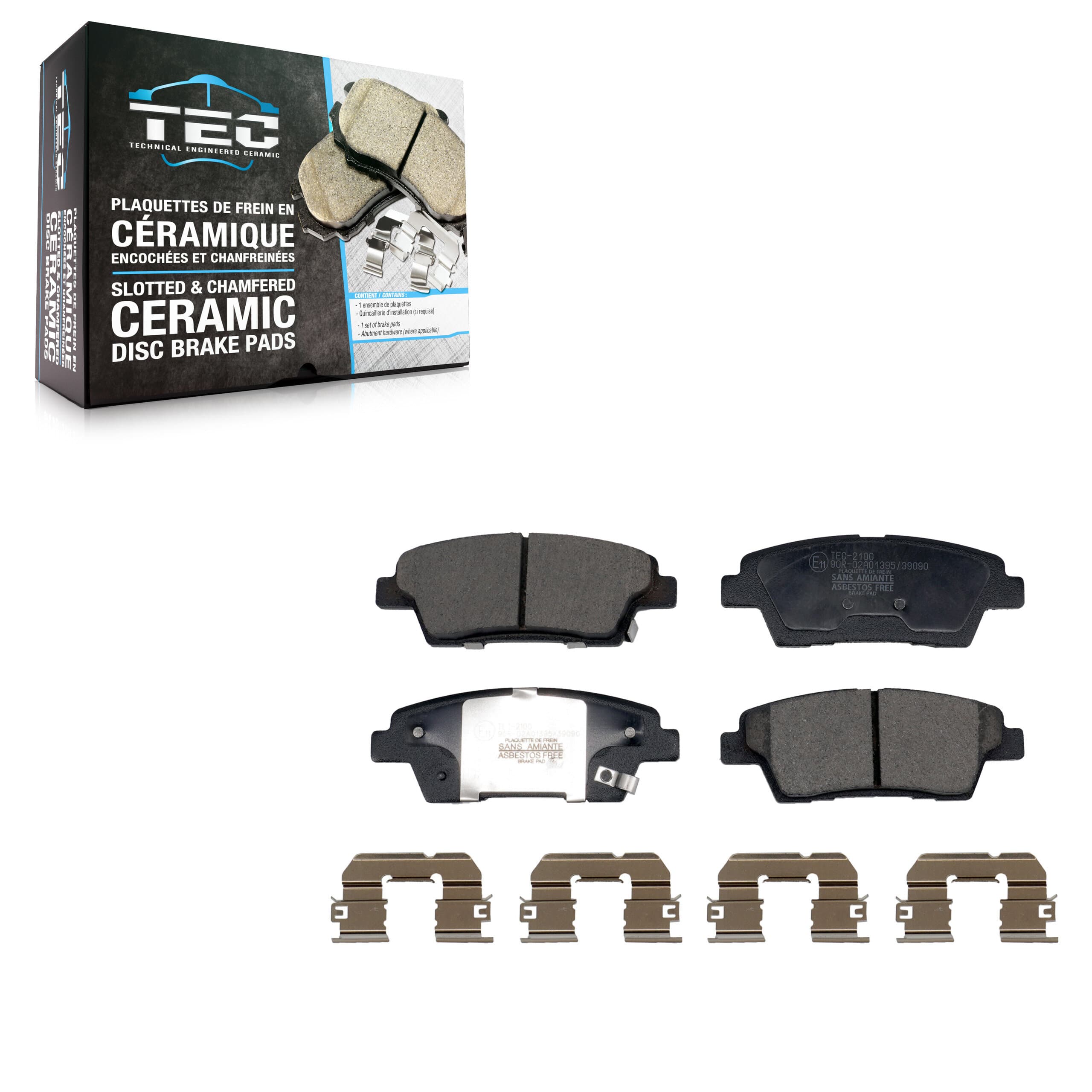 TEC - TEC-2100 - Rear Disc Brake Pad image 1