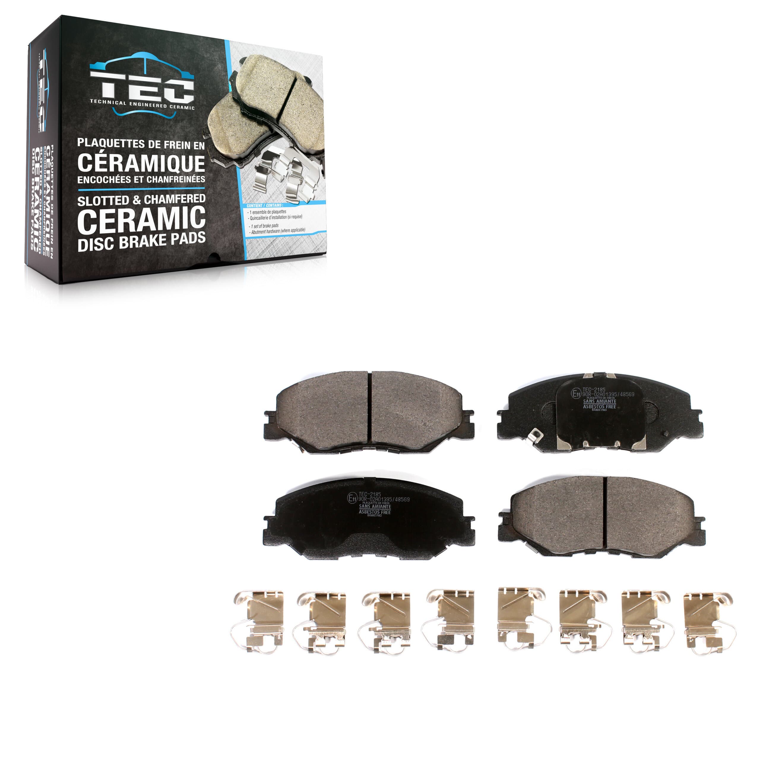 TEC - TEC-2185 - Front Disc Brake Pad image 1